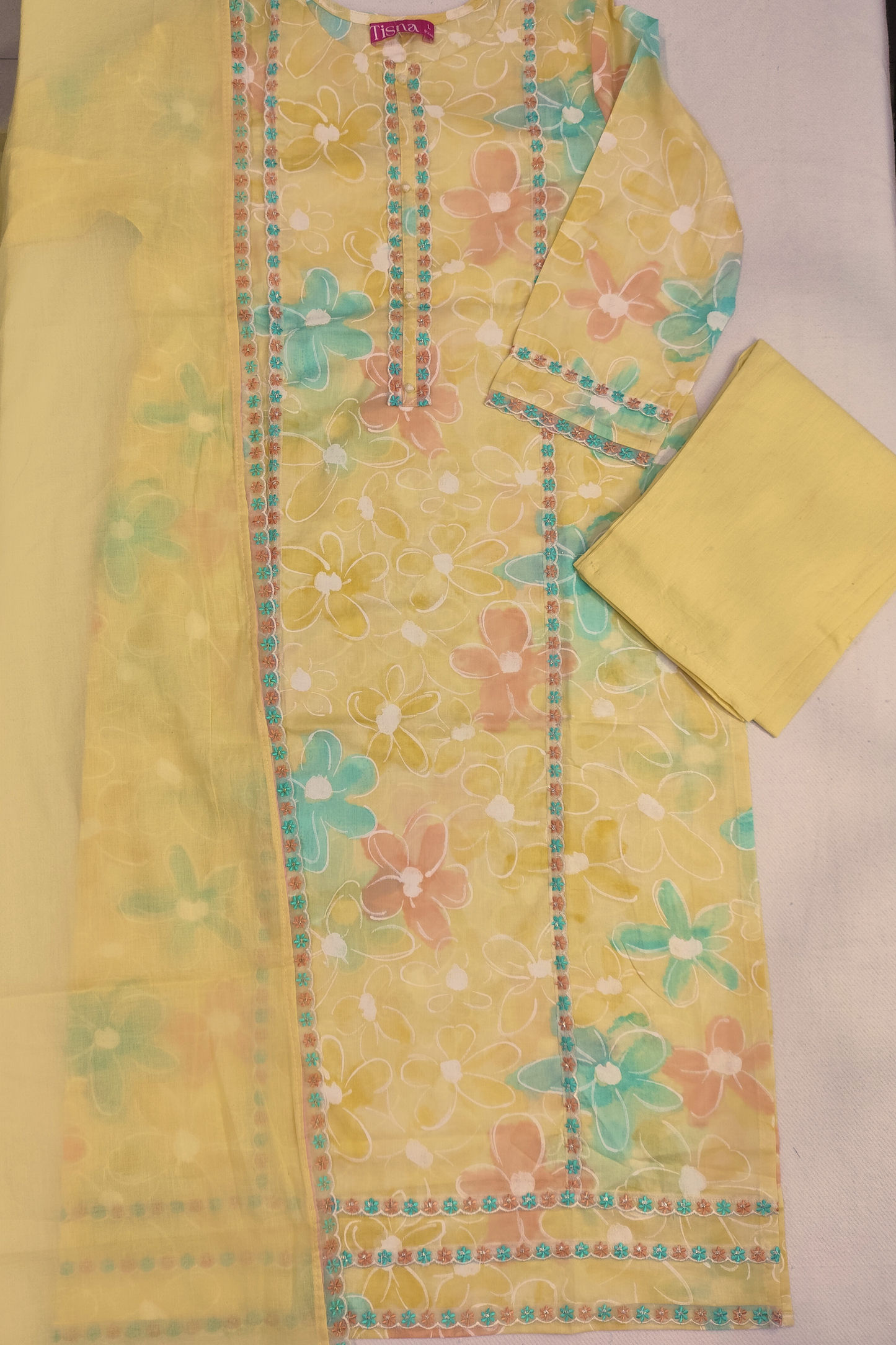Lemon Cotton Suit Set