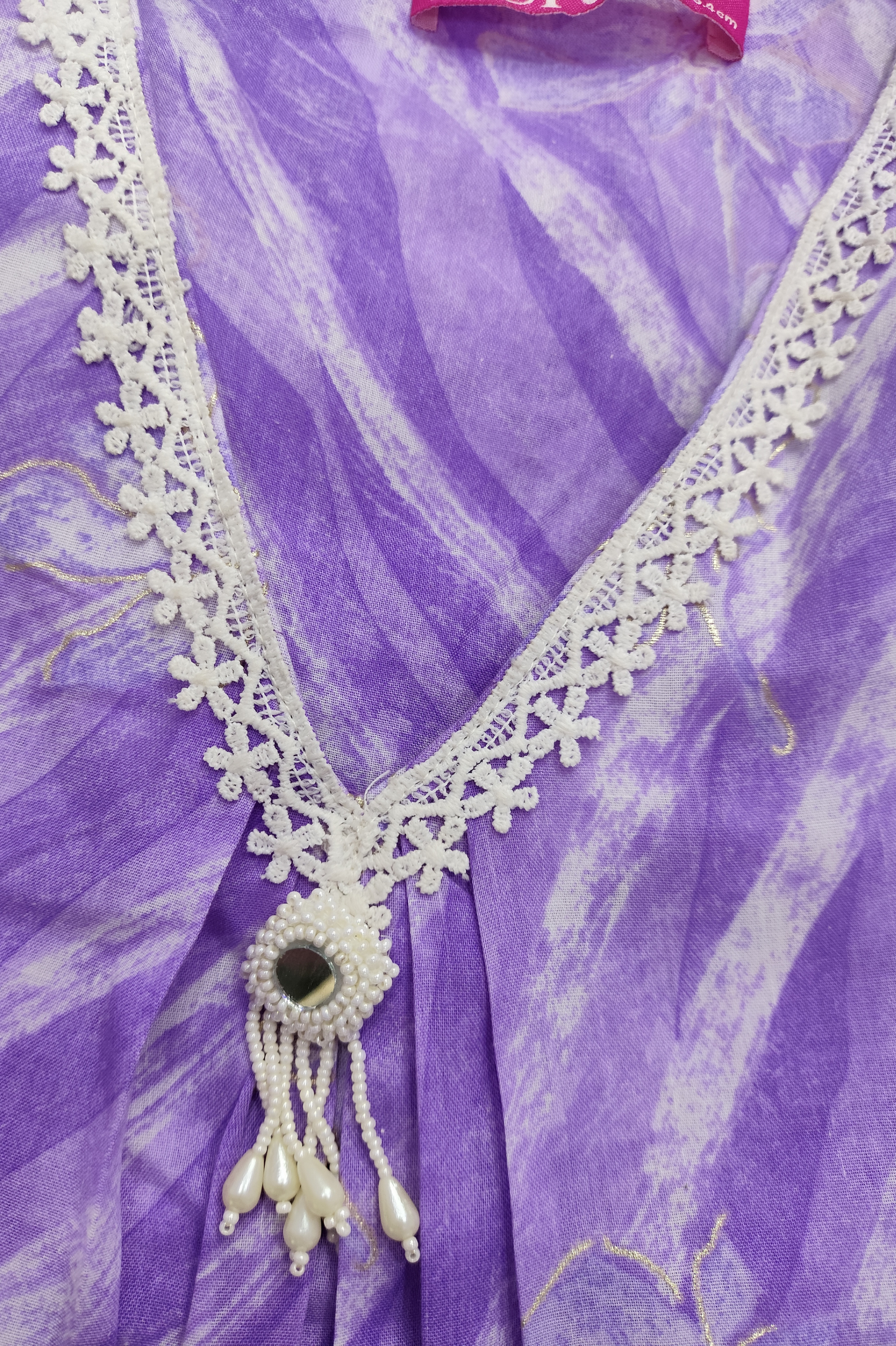 Lavender Cotton A-Line Suit Set