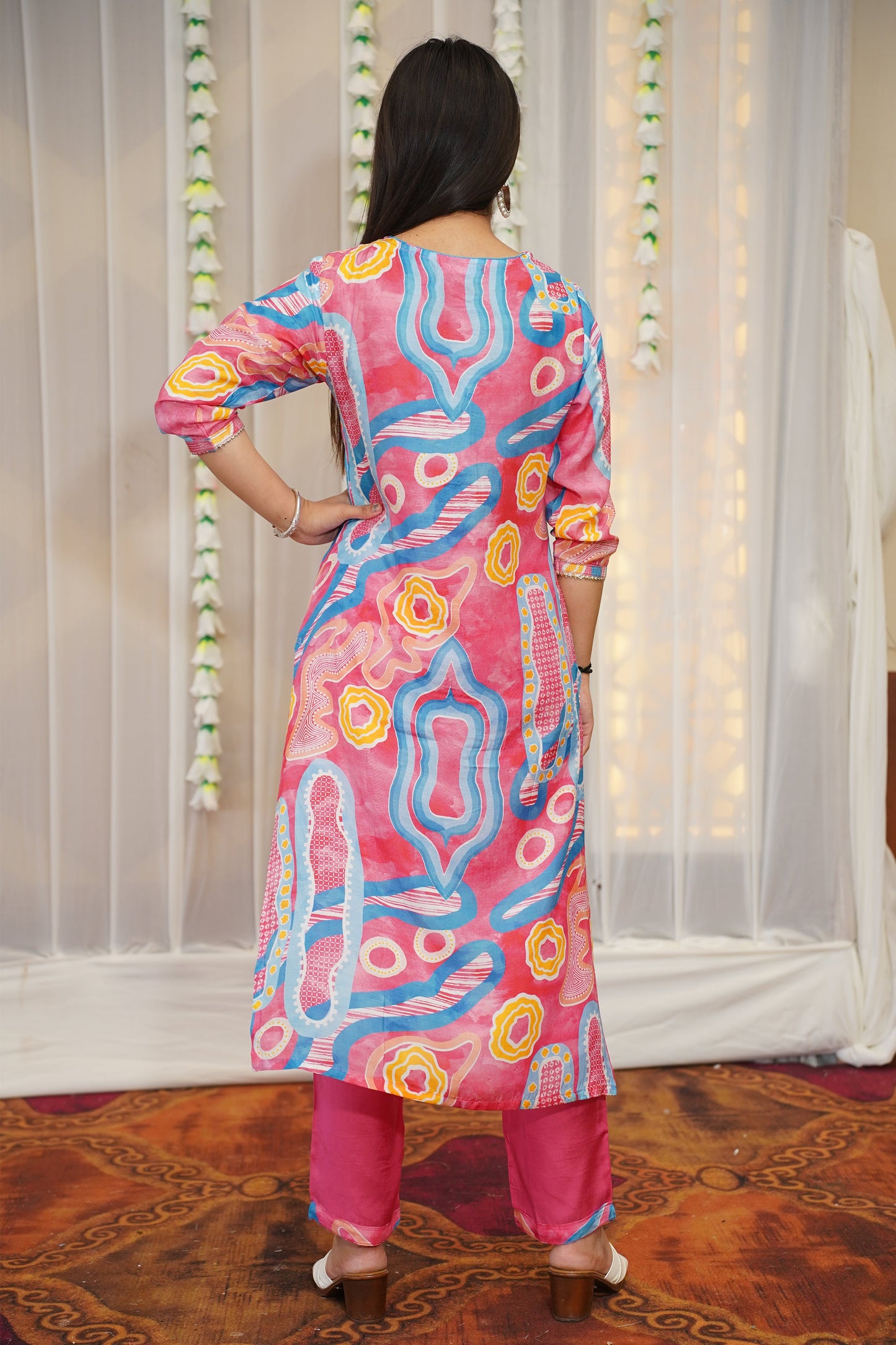 Blush Breeze Muslin Suit Set