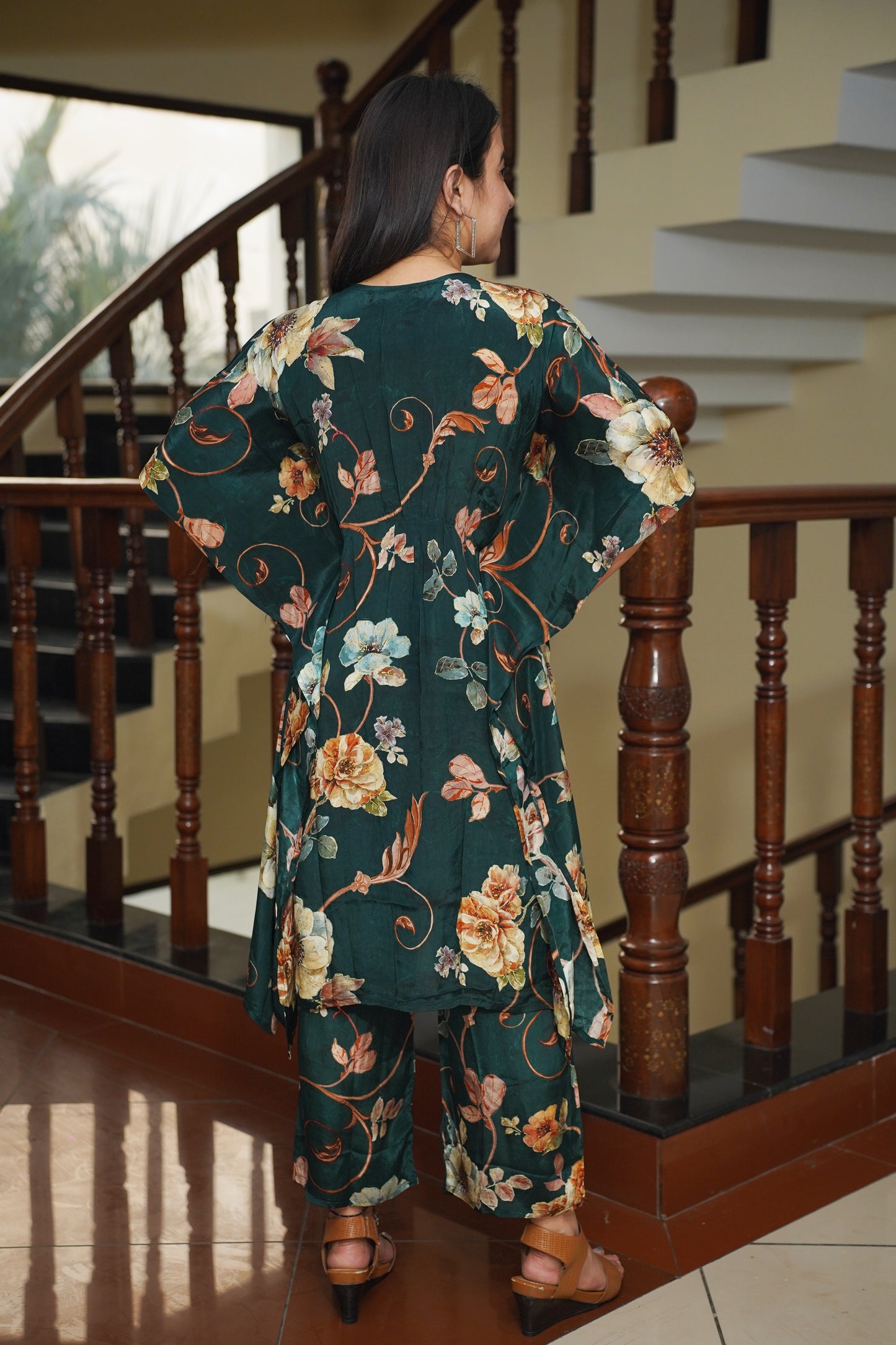 Evergreen Charm Kaftan Set