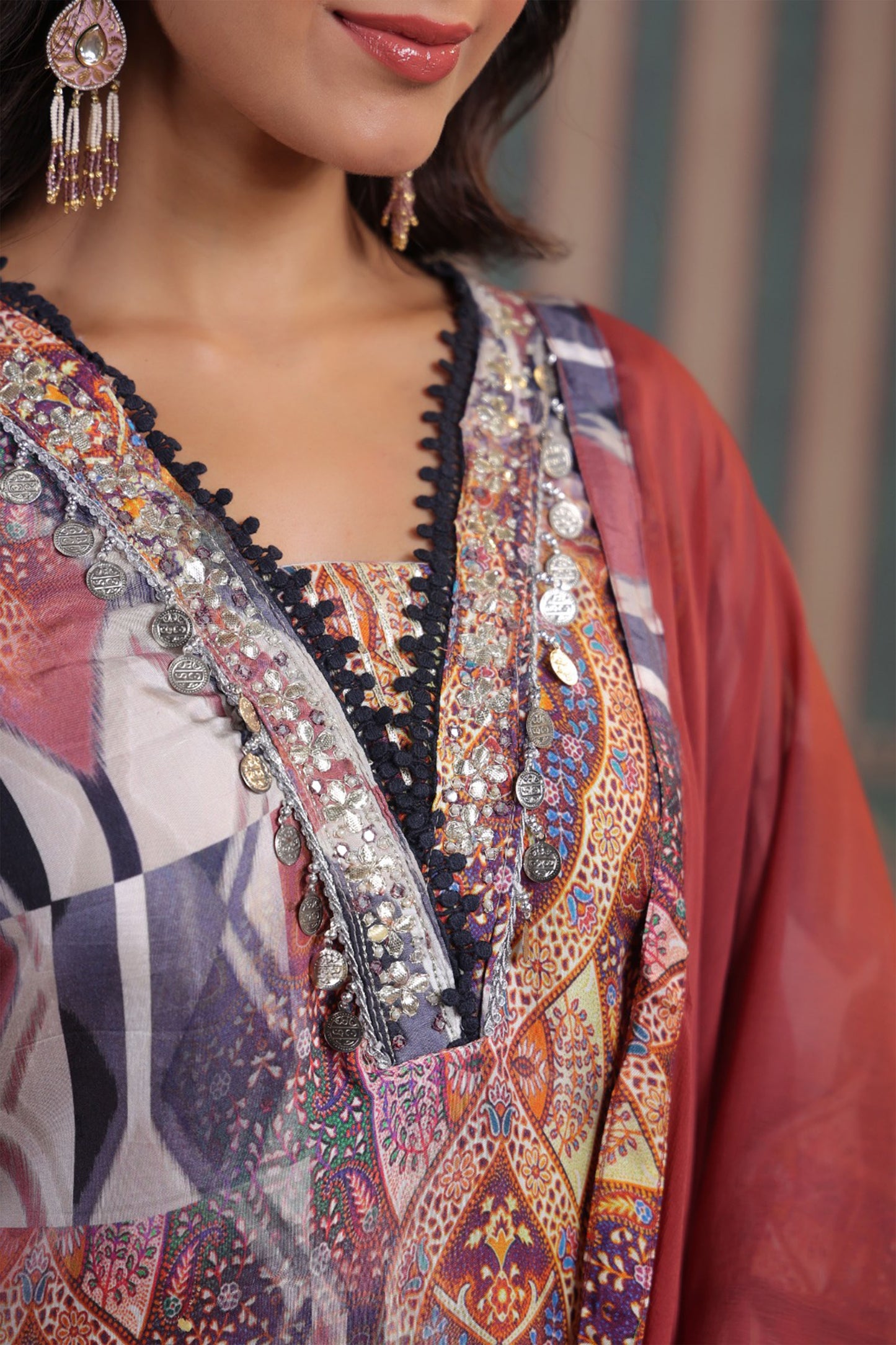 Rustic Karachi Muslin Suit Set