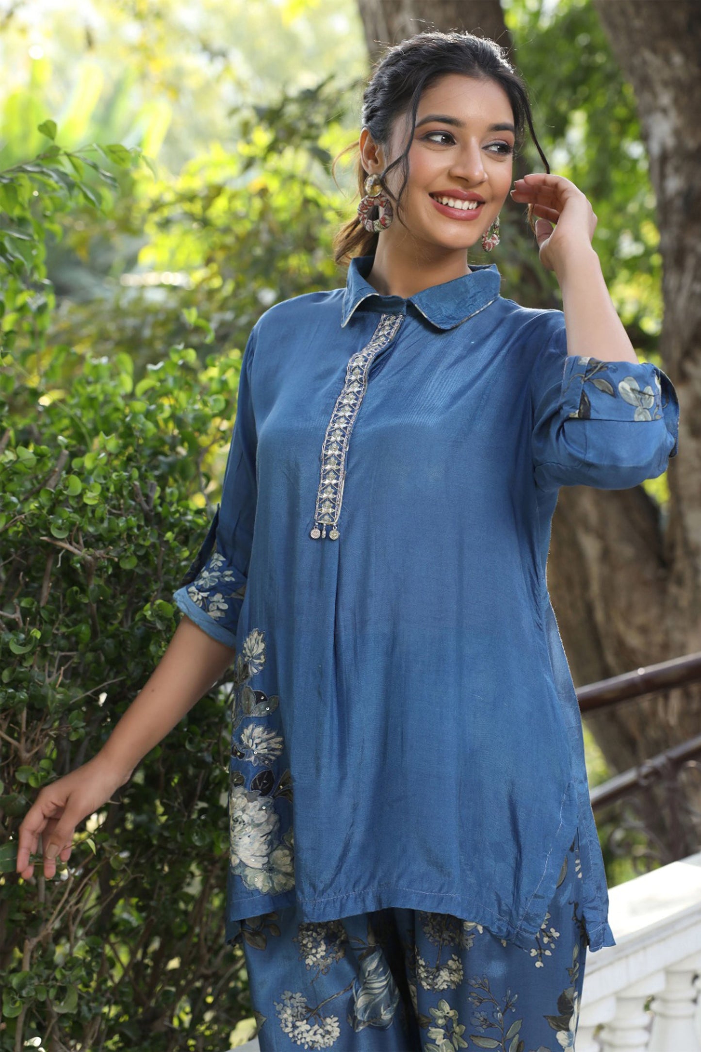 Persian Blue Charm Co-ord Set