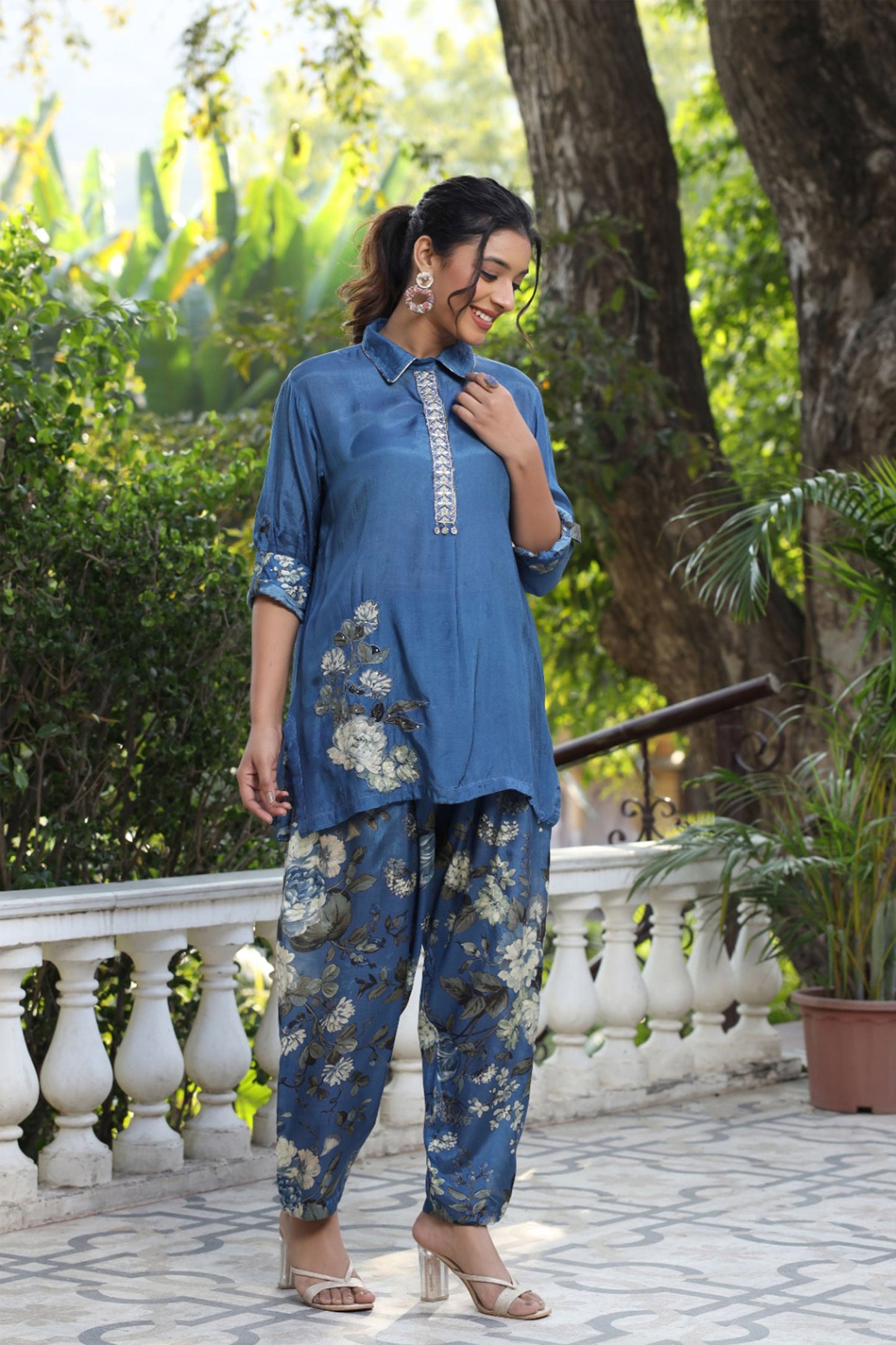 Persian Blue Charm Co-ord Set