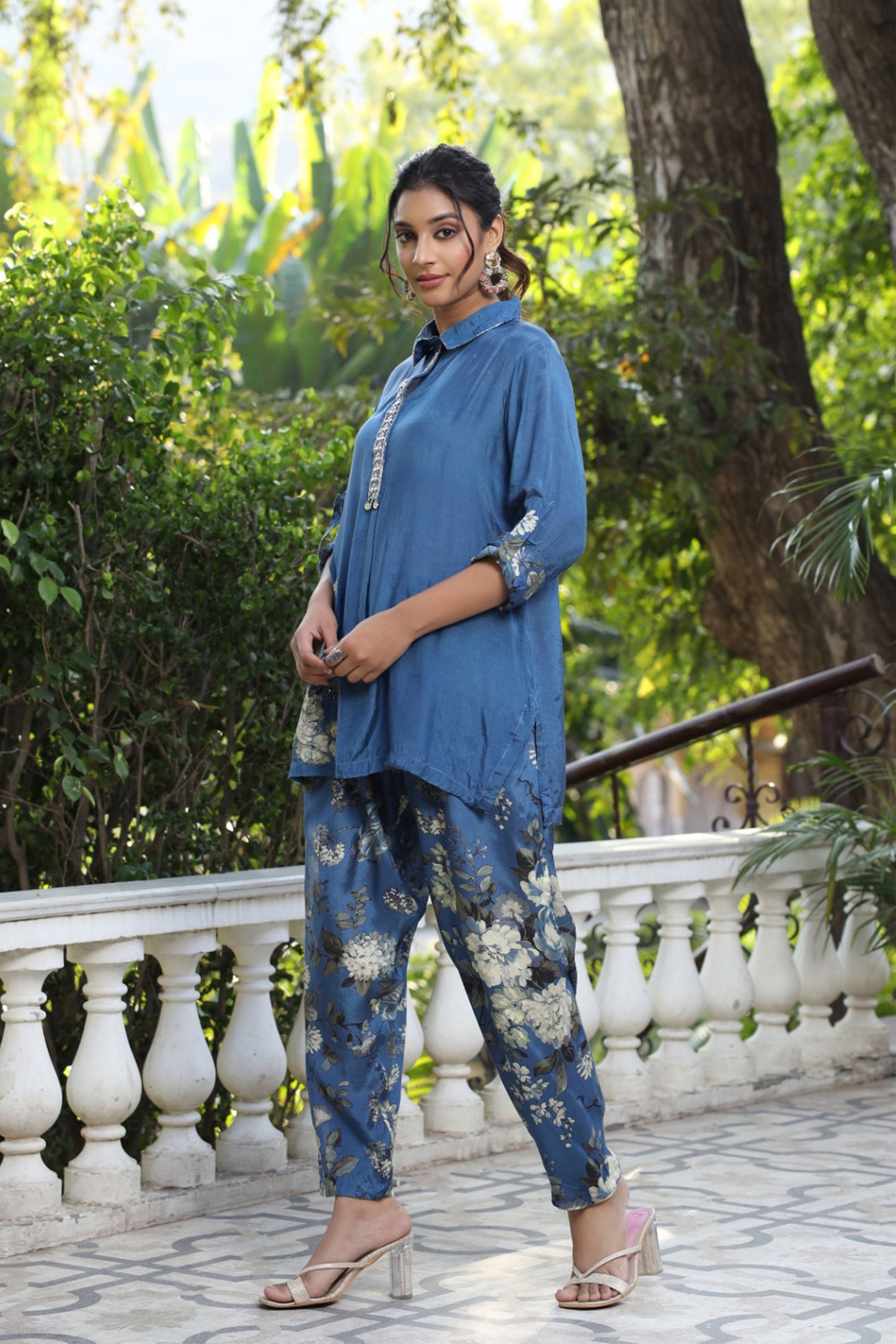 Persian Blue Charm Co-ord Set