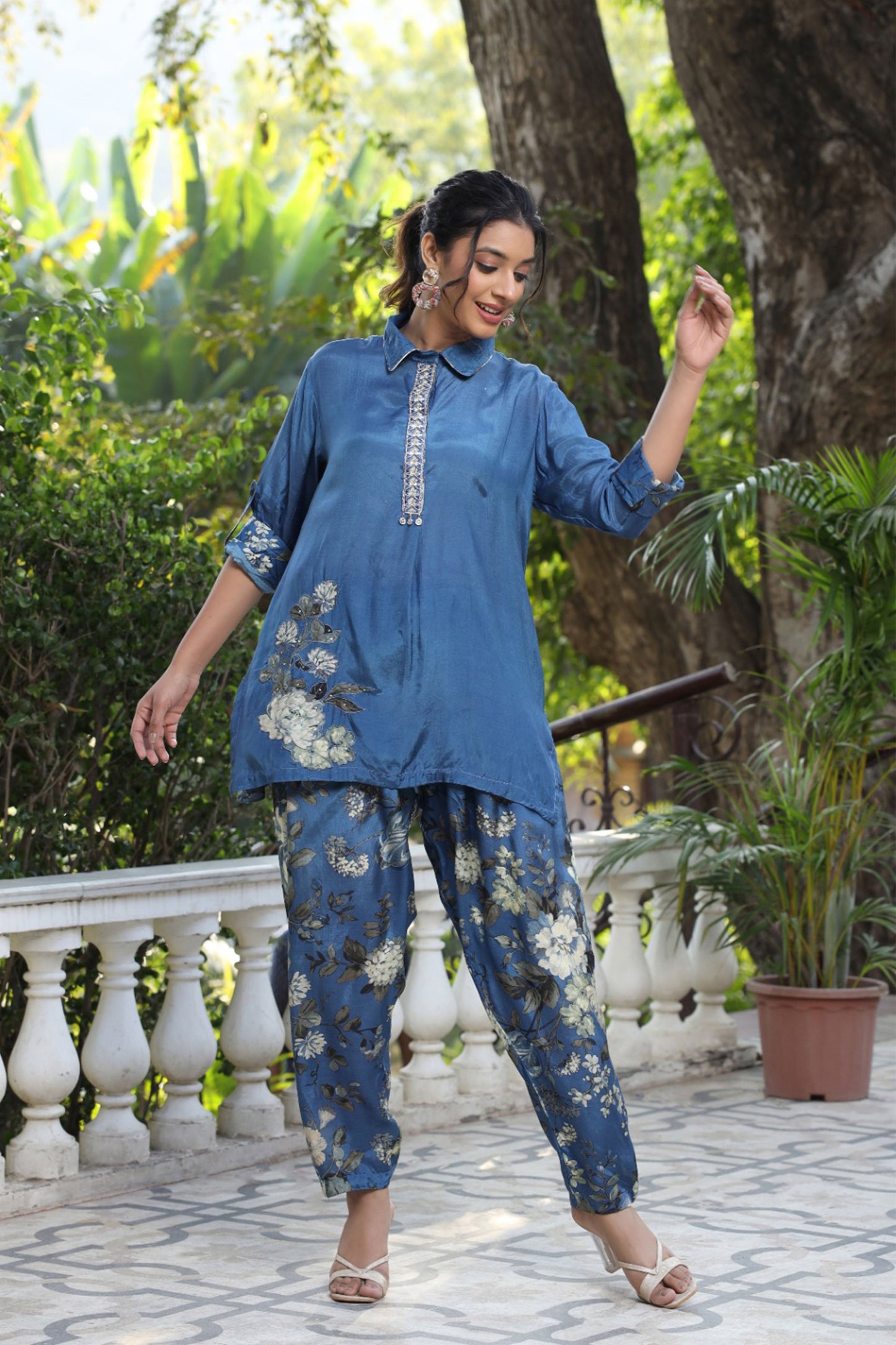 Persian Blue Charm Co-ord Set