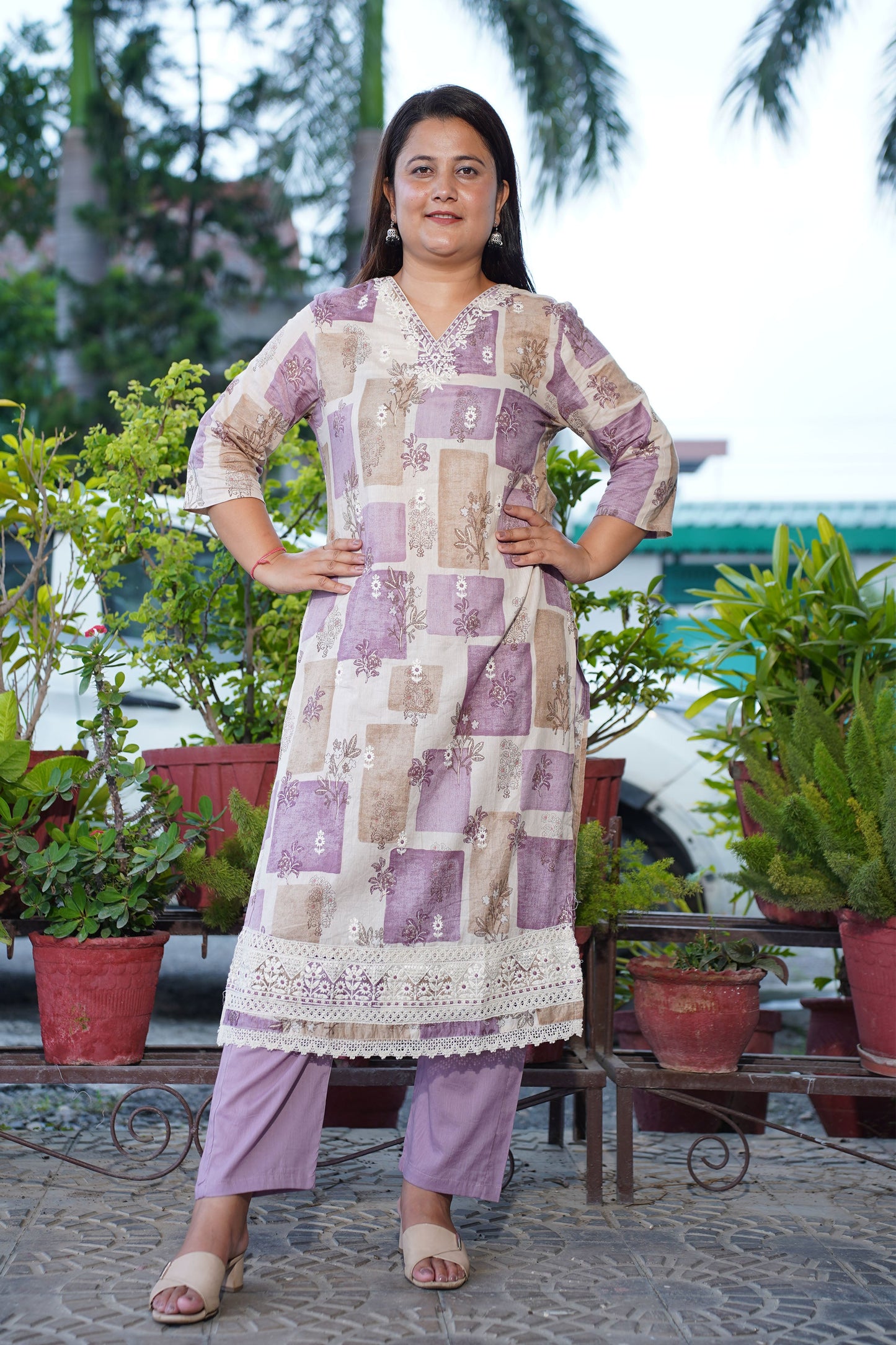 Kurti Pant Set With Dupatta