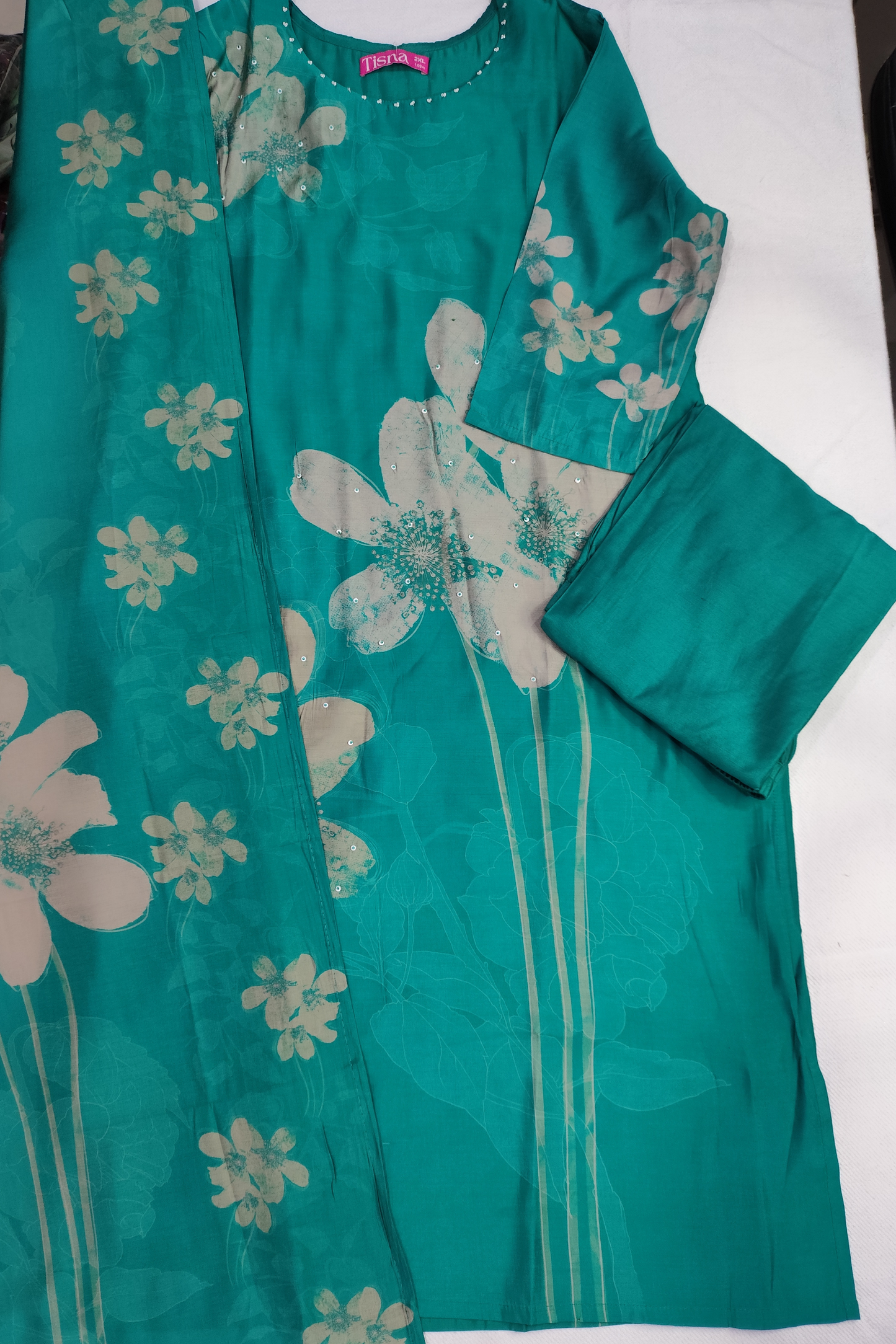Firozi Modal Printed Suit Set
