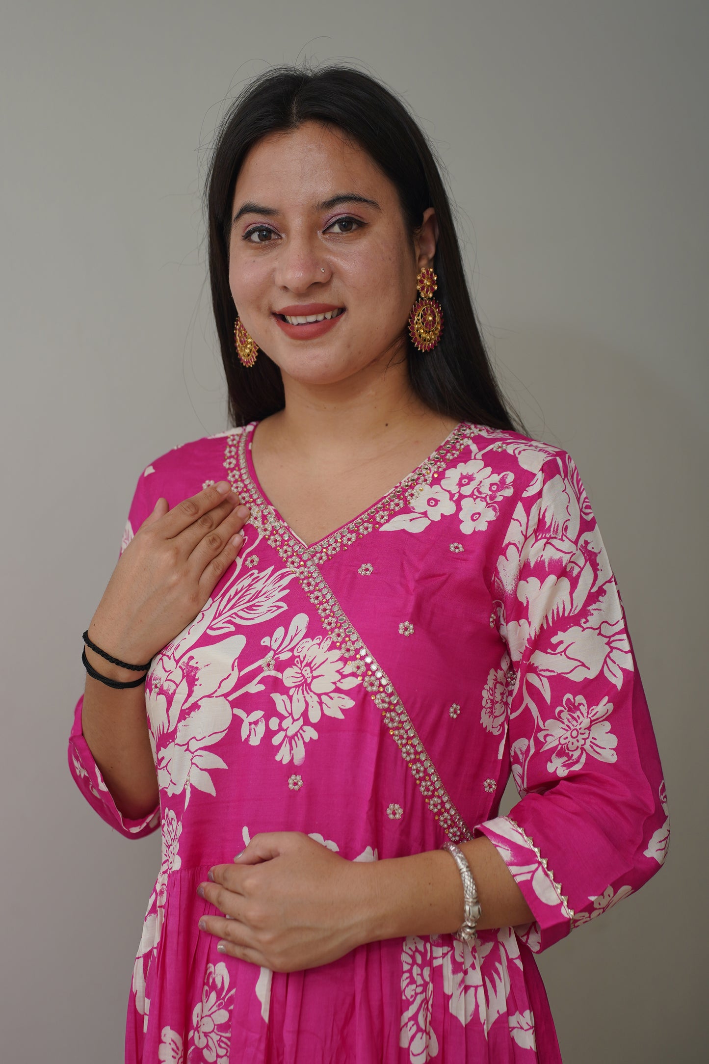 Gajri Glow Anarkali Set