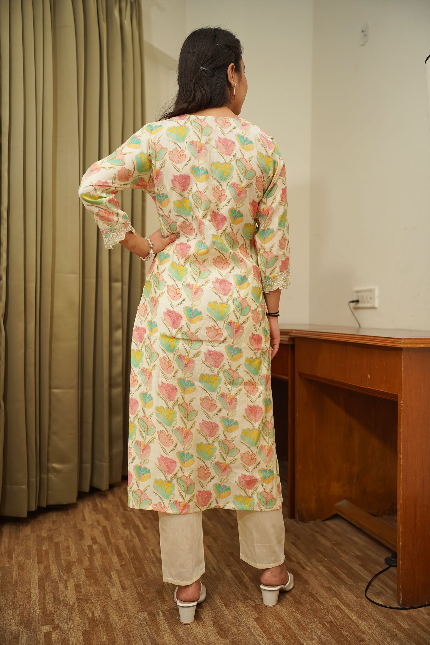 Ivory Petal Modal Kurta Set