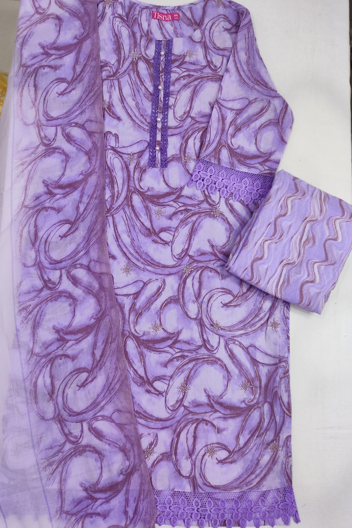 Lavender Cotton Suit Set
