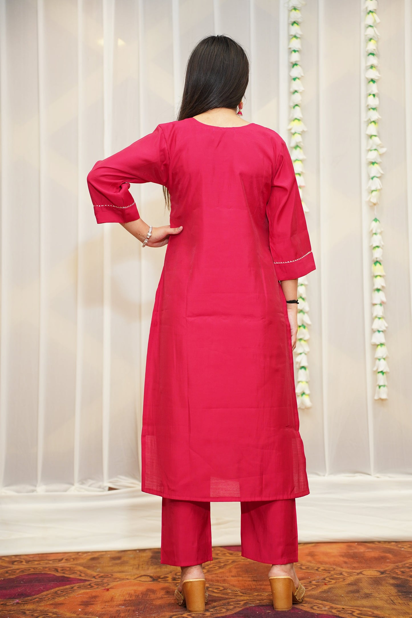 Fuchsia Magenta Suit Set