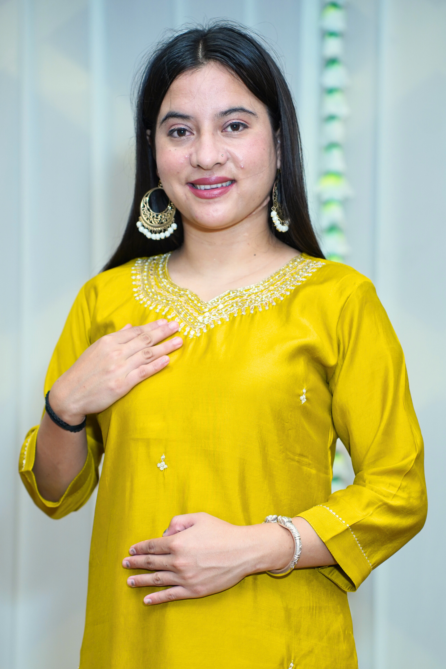 Deep Mustard Fancy Suit Set