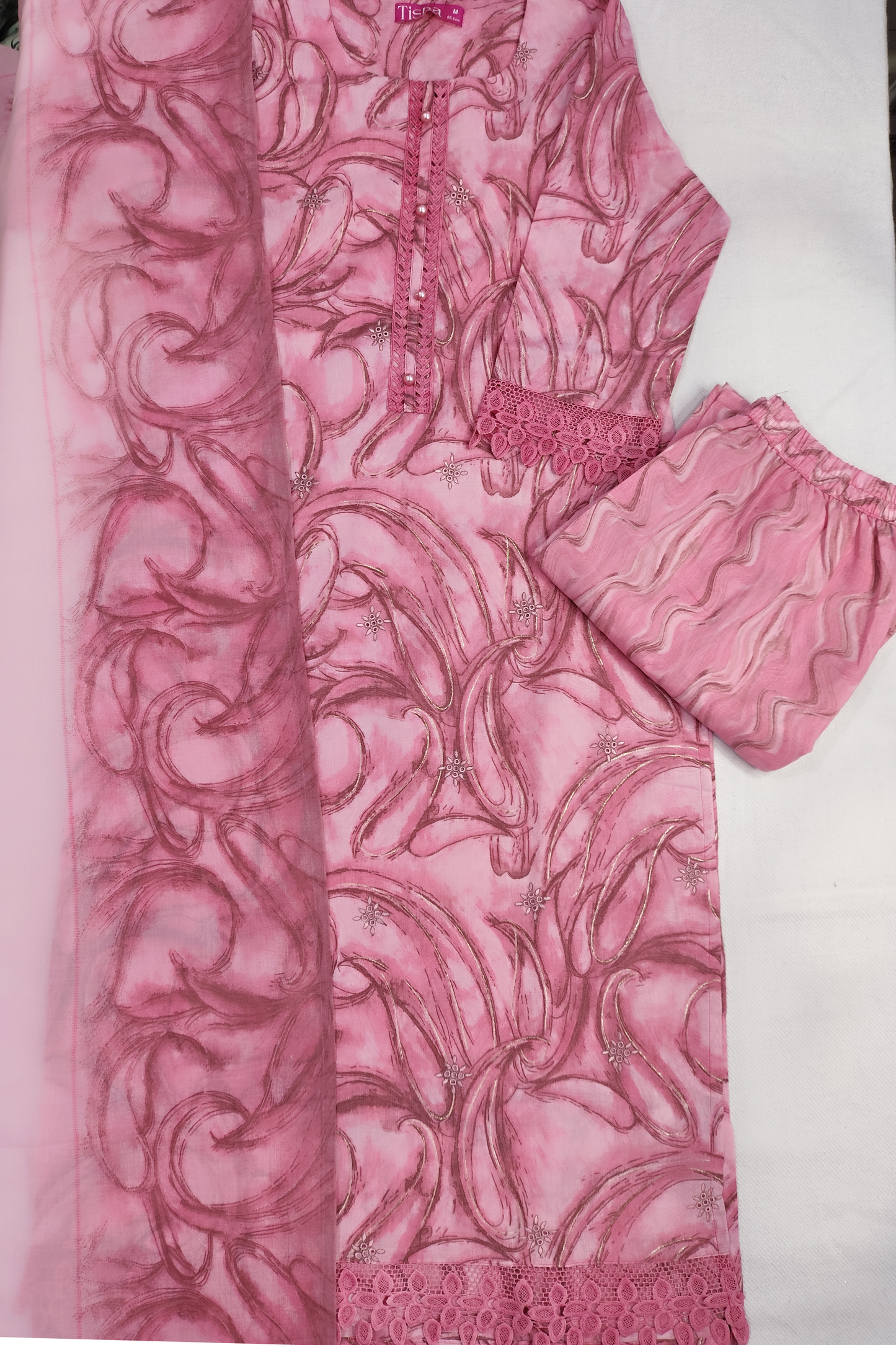 Pink Cotton Suit Set