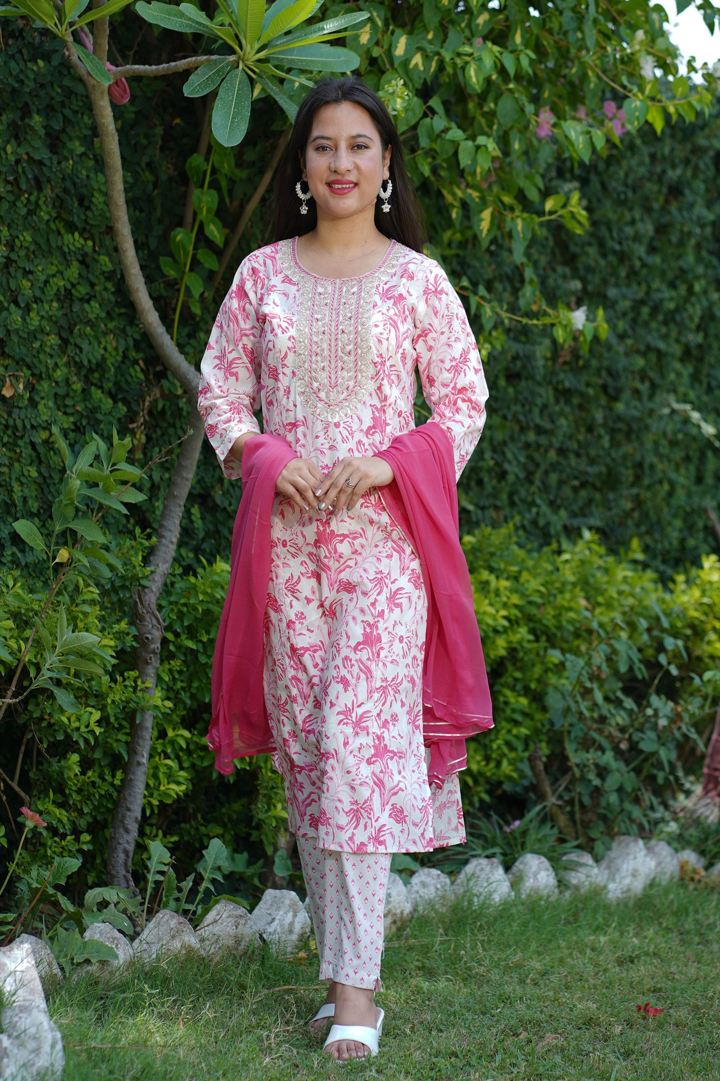 Cotton Printed Suit