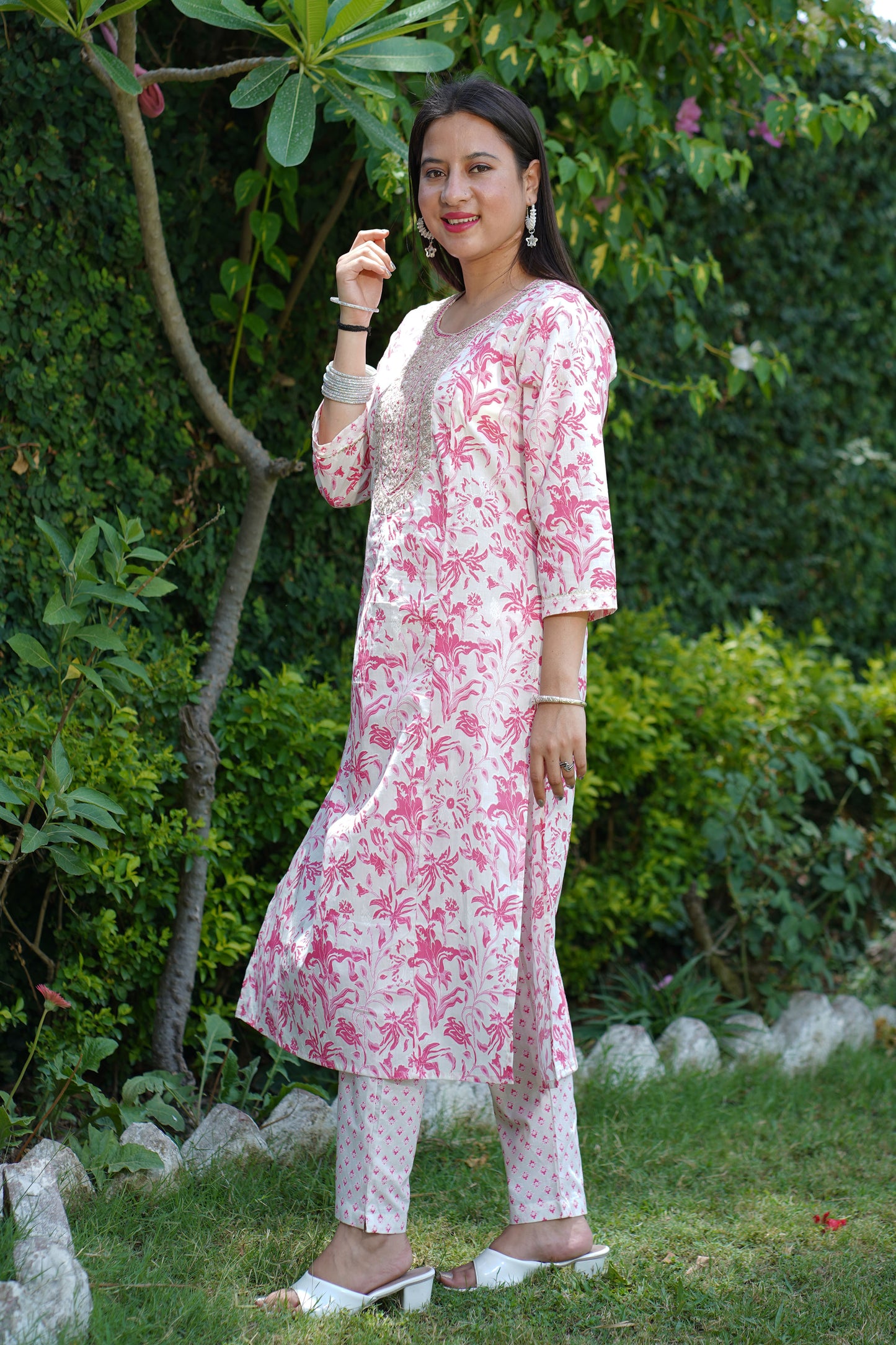 Cotton Printed Suit