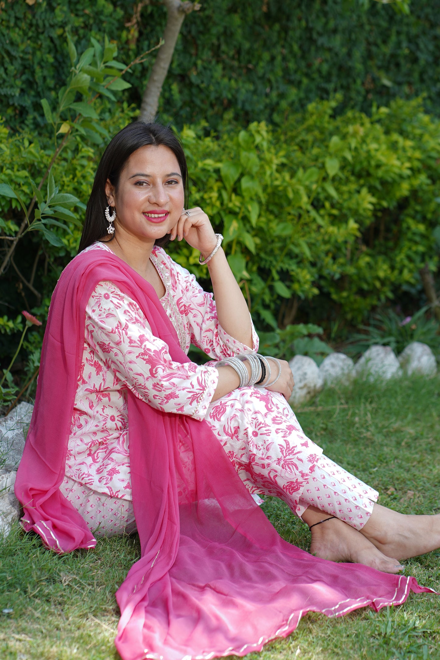 Cotton Printed Suit
