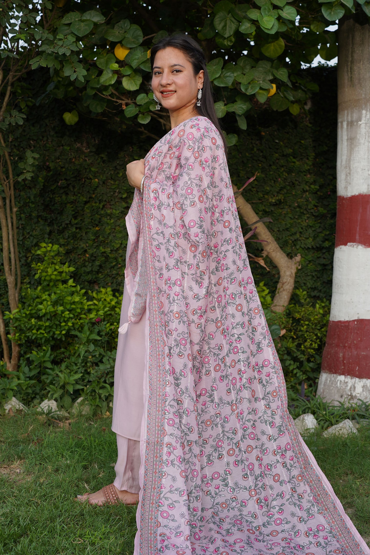Kurti Pant Set With Dupatta