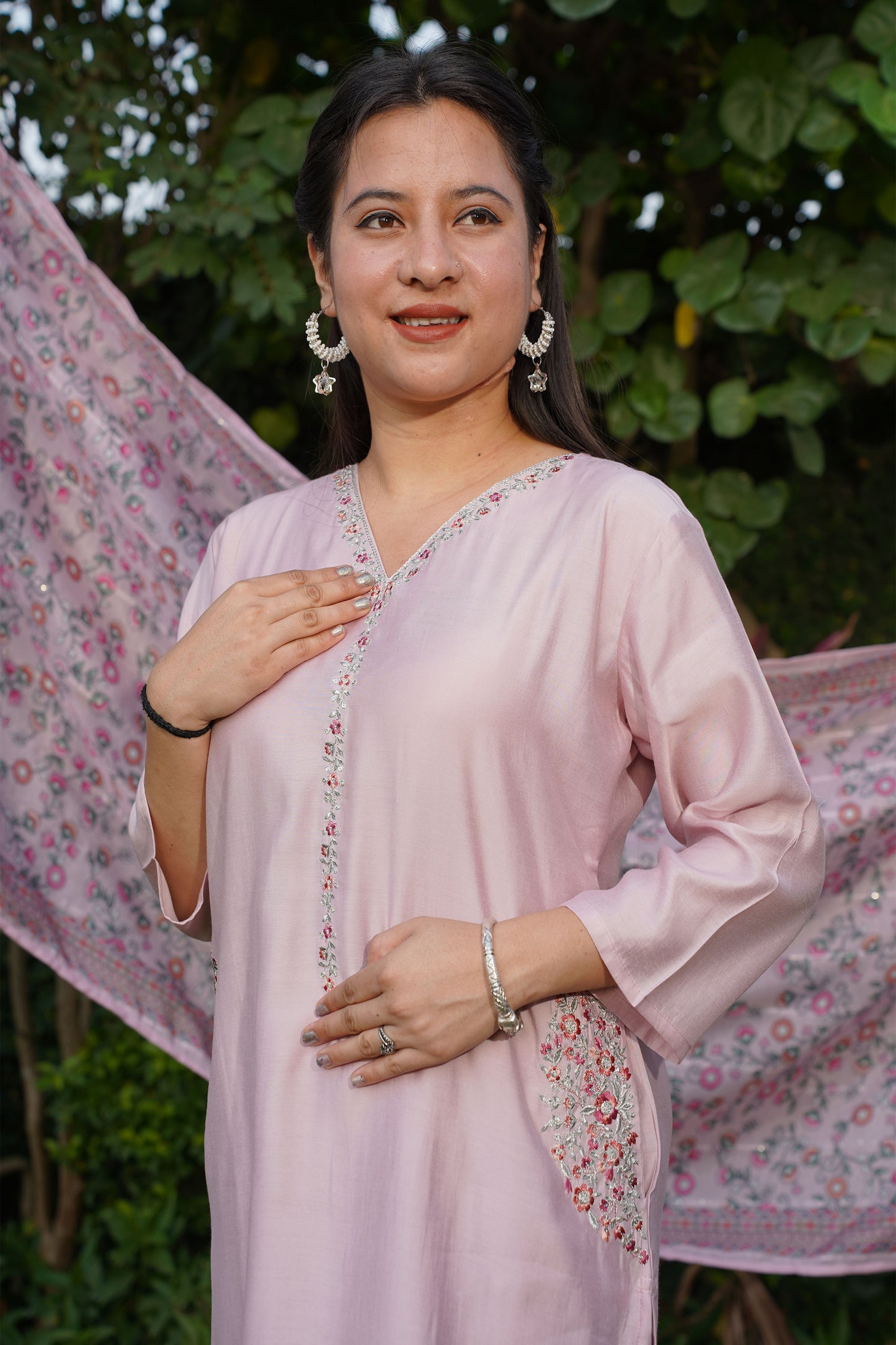 Kurti Pant Set With Dupatta