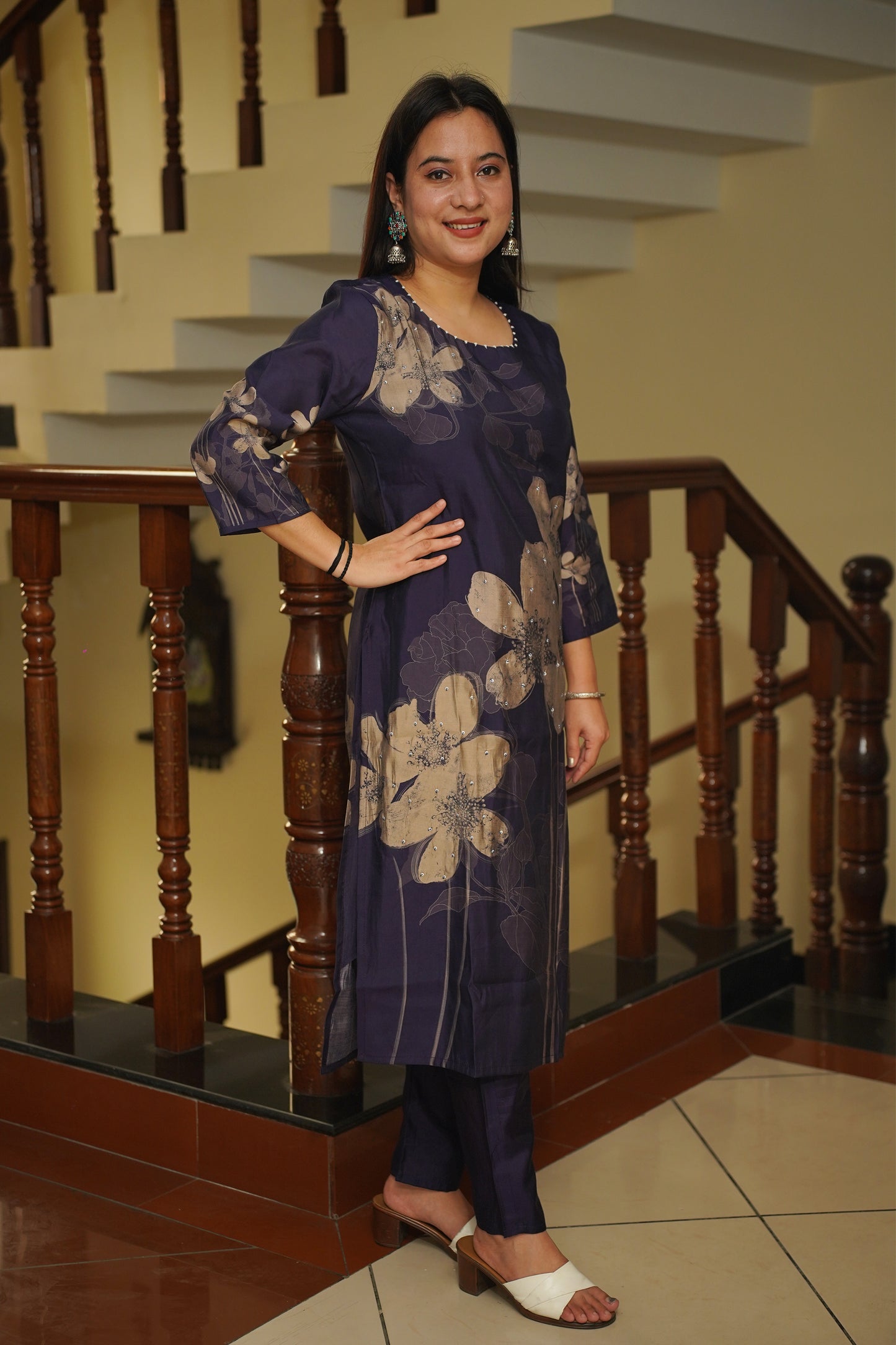 Purple Haze Floral Suit Set