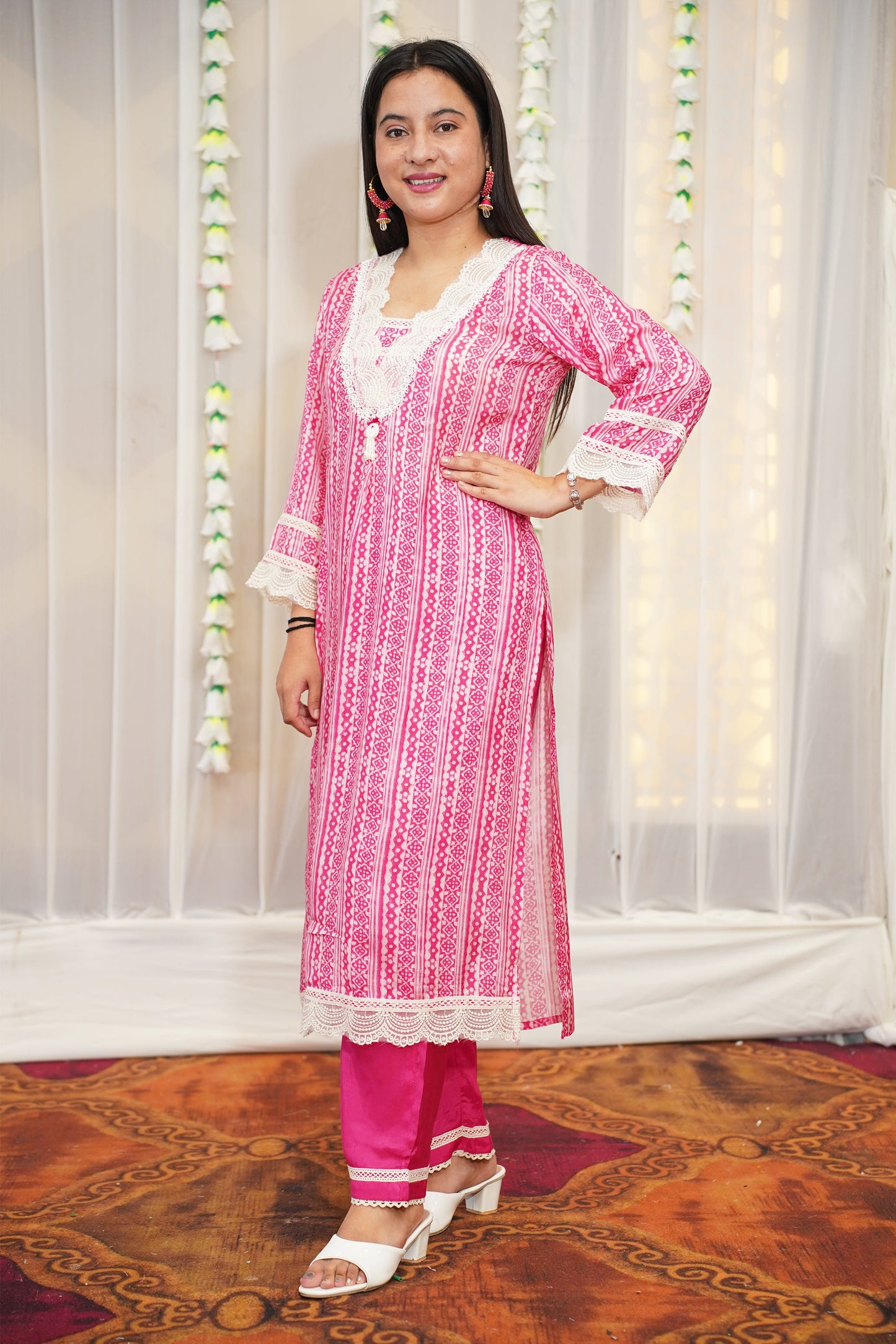 Rosy Charm Suit Set