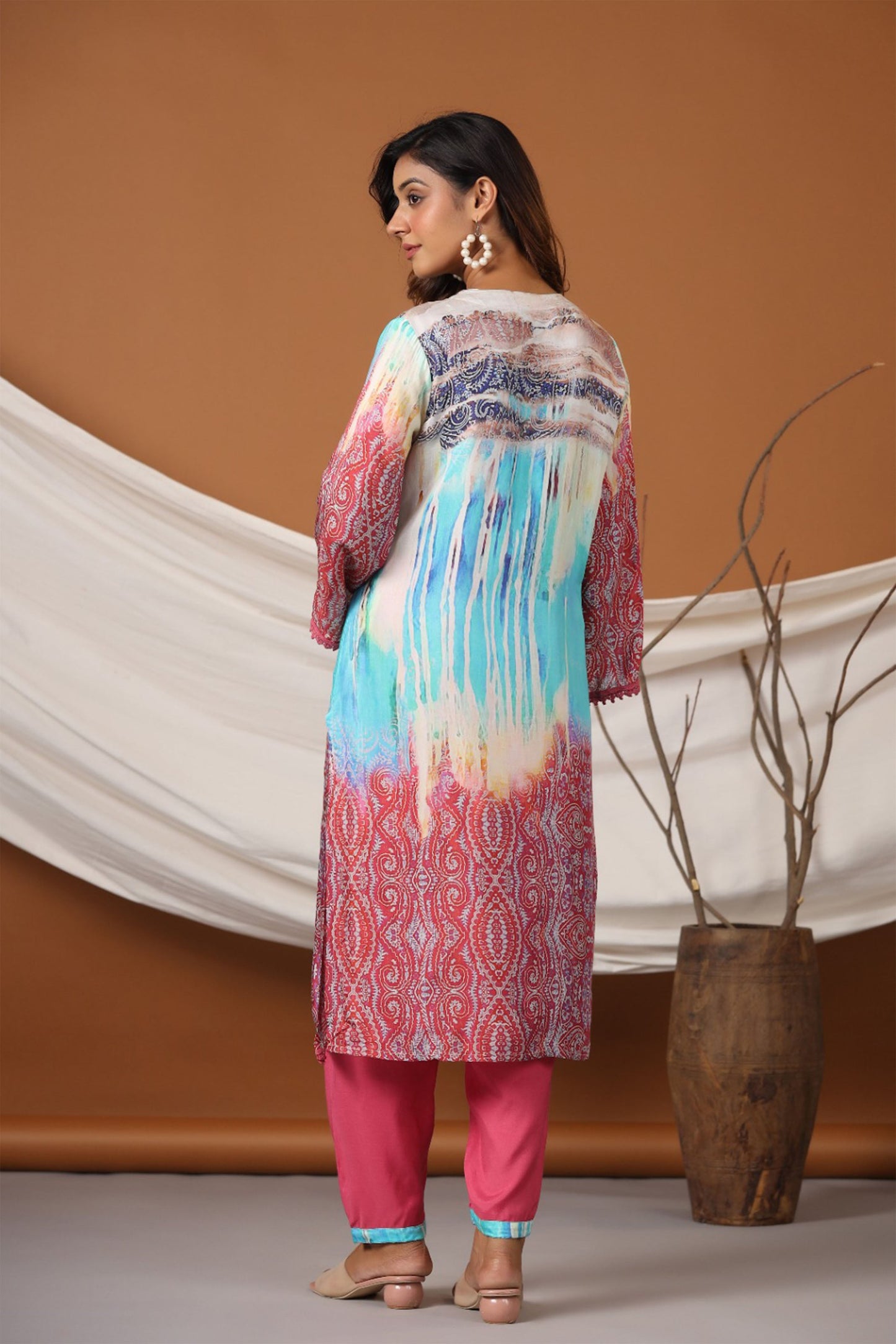 Serene Pink Muslin Co-ord Set