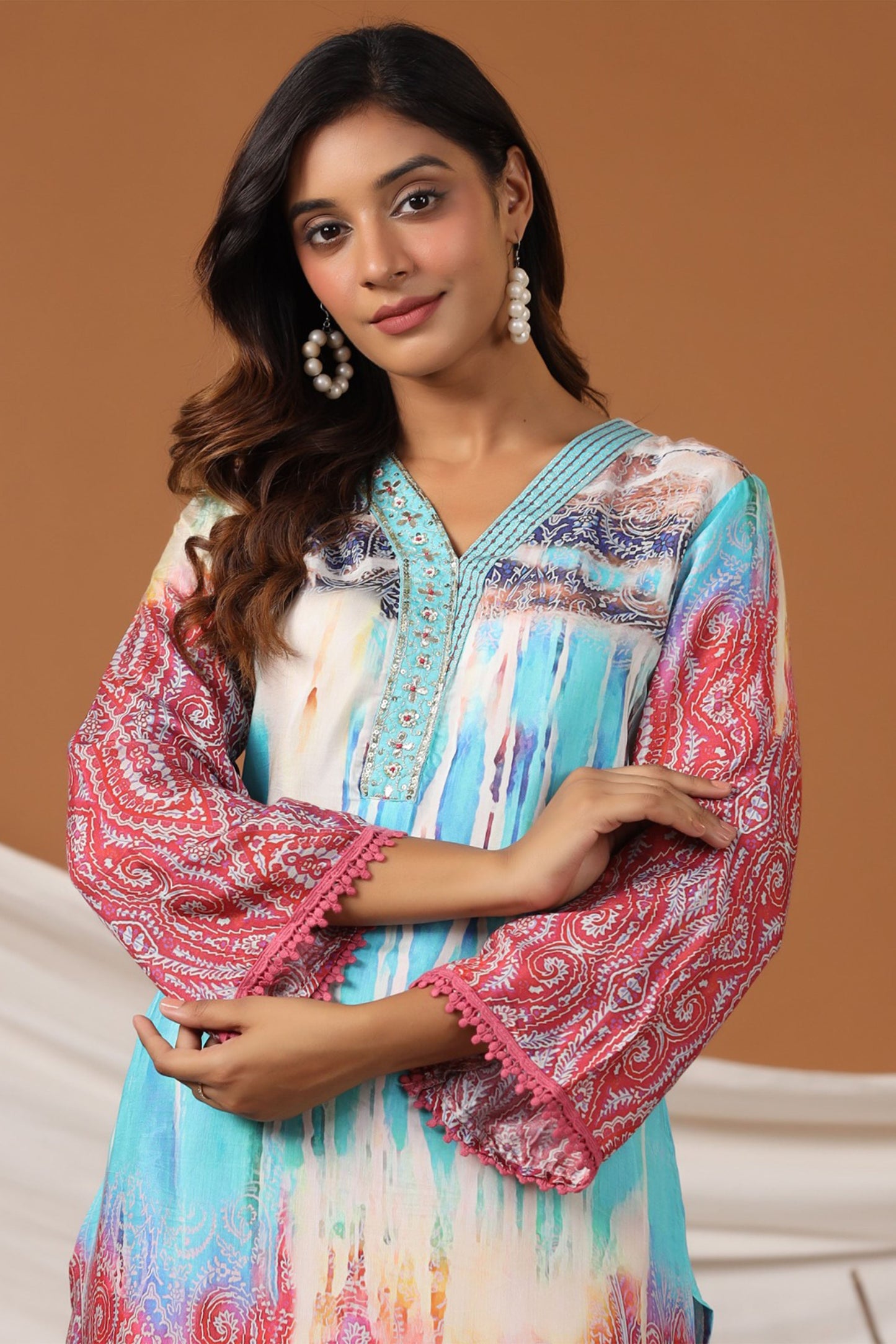 Serene Pink Muslin Co-ord Set