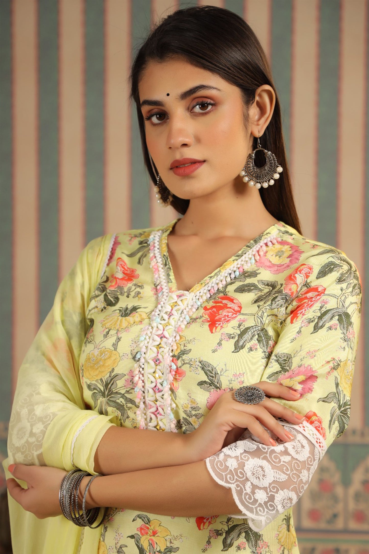 Soft Lime Muslin Co-ord Set