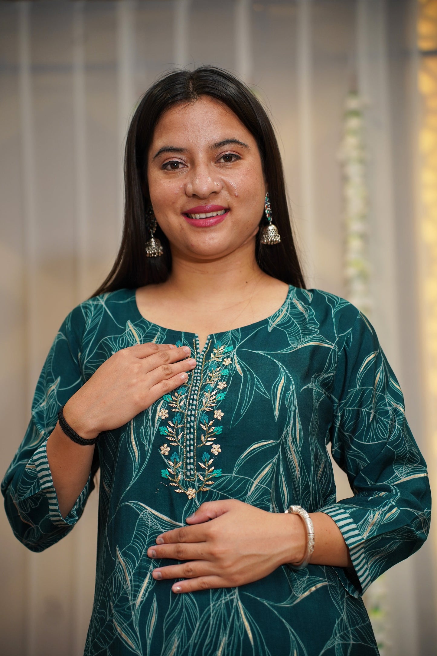 Ocean Teal Kurta Set