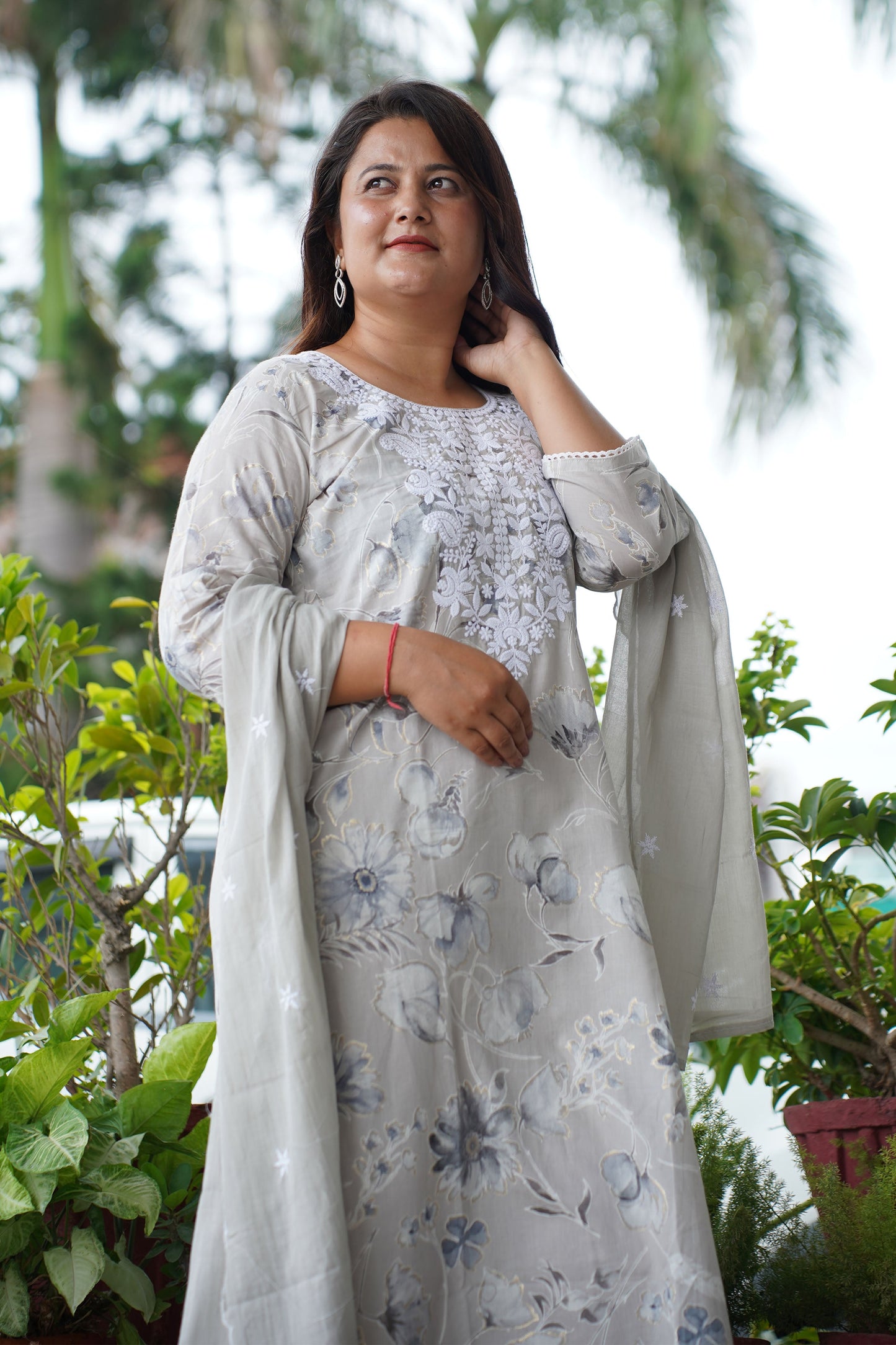 Kurti Pant Set With Dupatta
