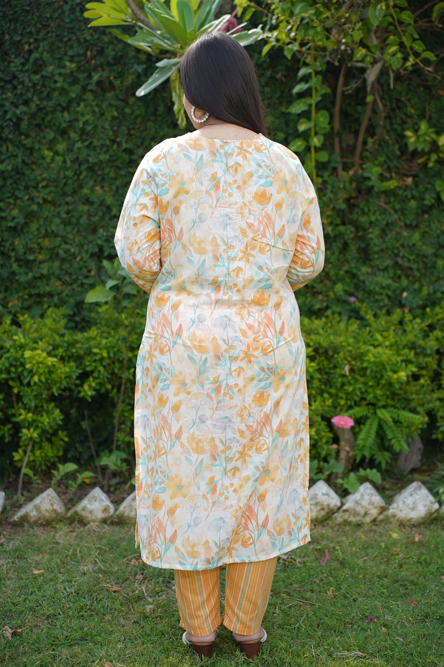 Lemony Petals Modal Suit Set