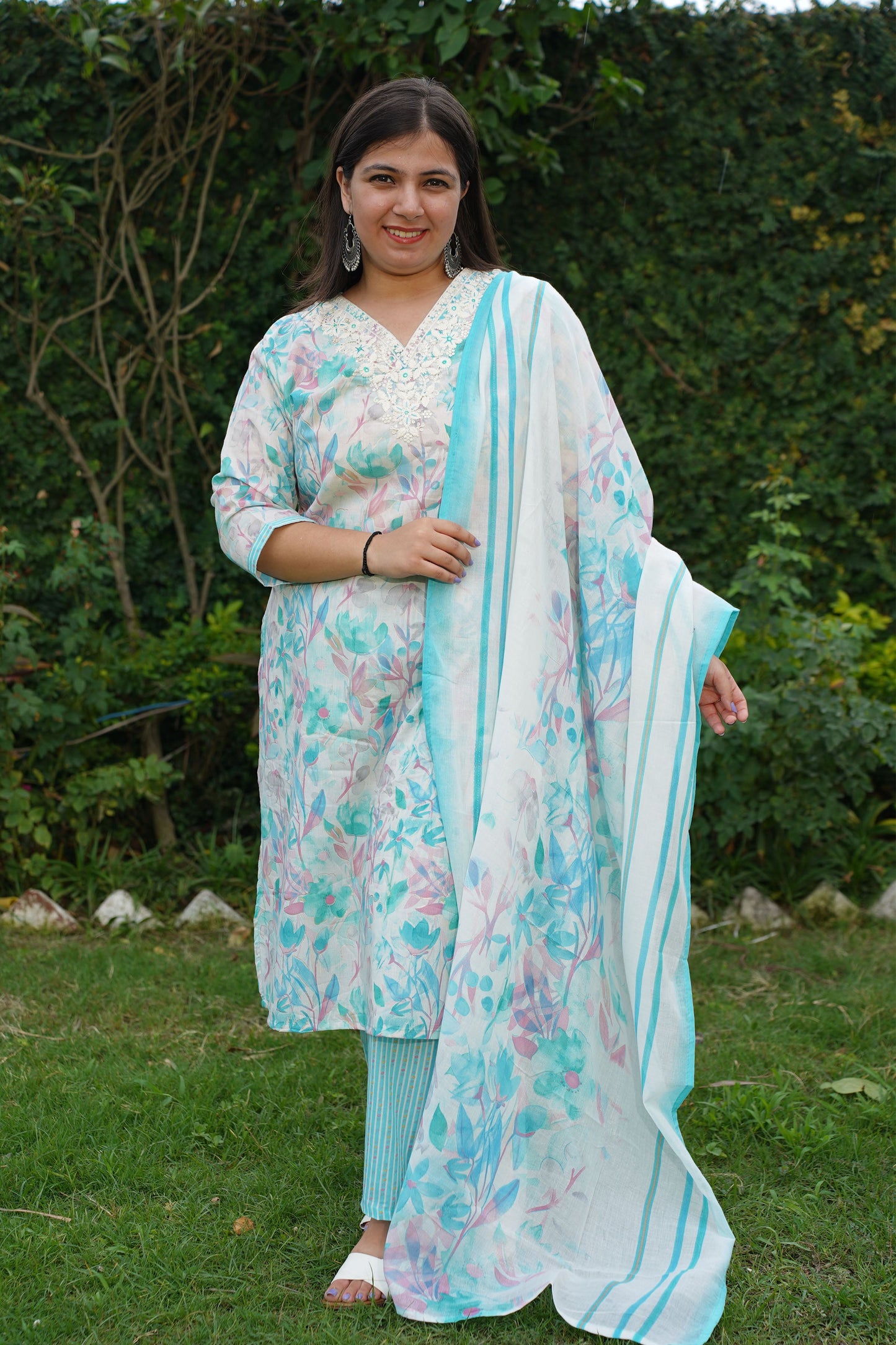 Serene Blue Modal Suit Set