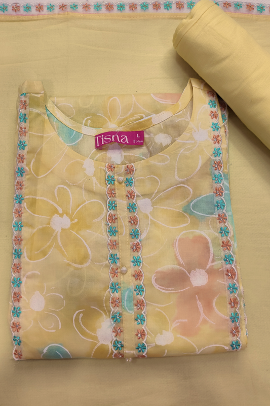 Lemon Cotton Suit Set