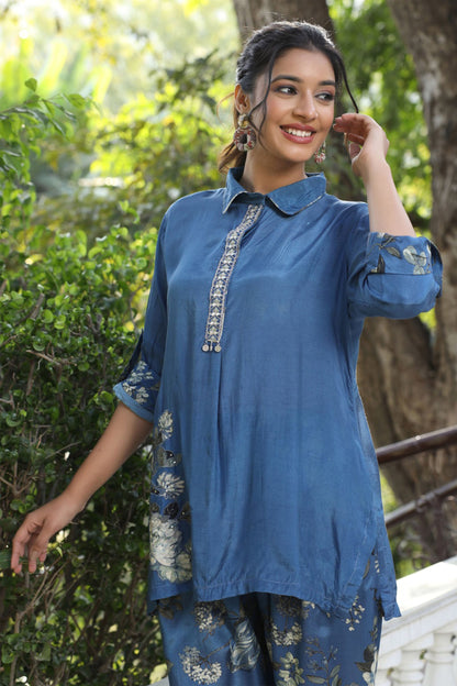 Persian Blue Charm Co-ord Set