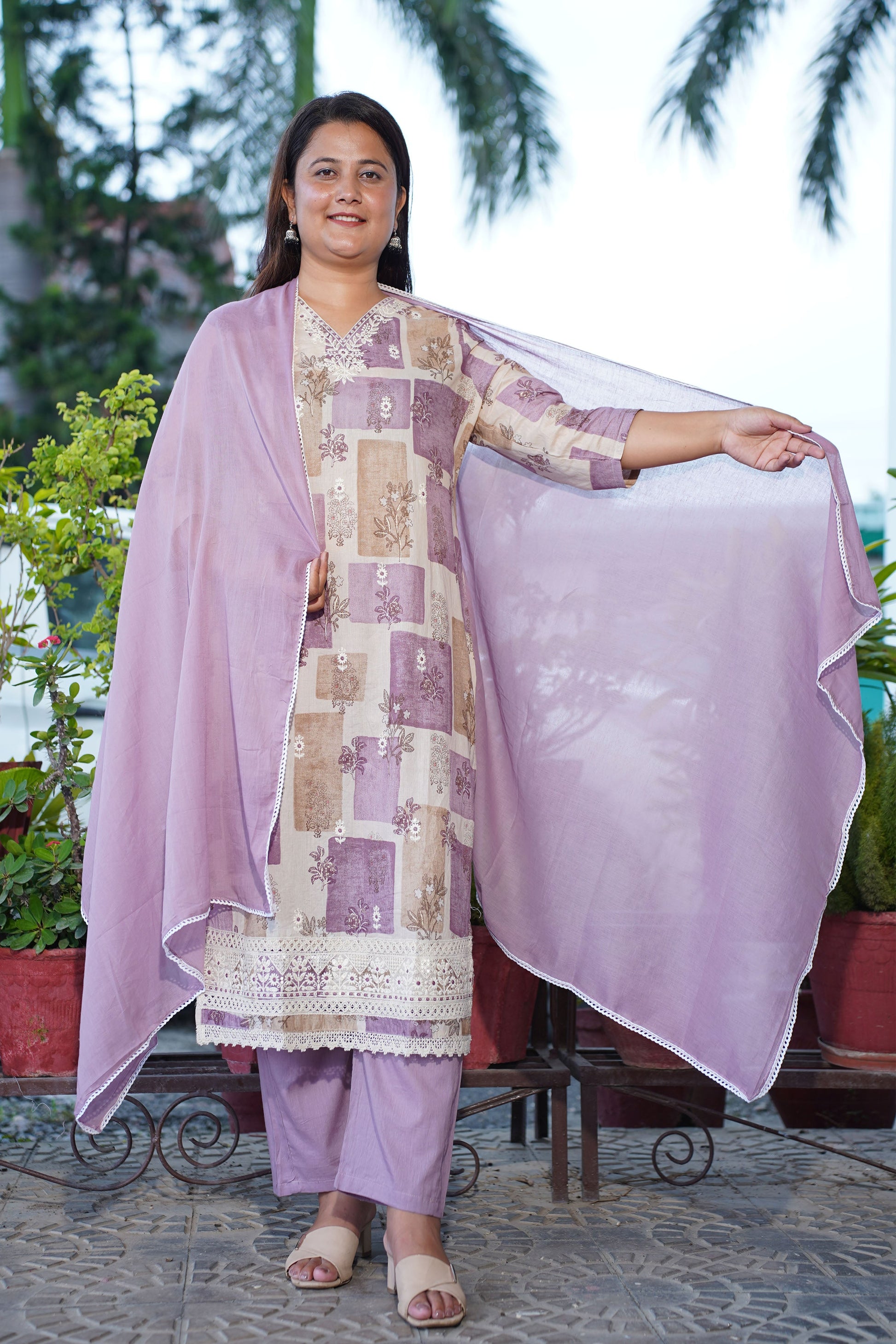  Kurti Pant Set With Dupatta 