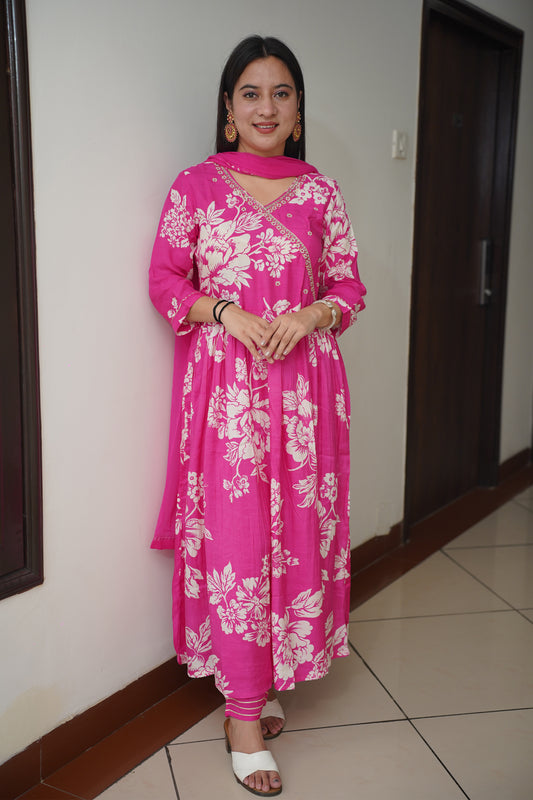 Gajri Glow Anarkali Set