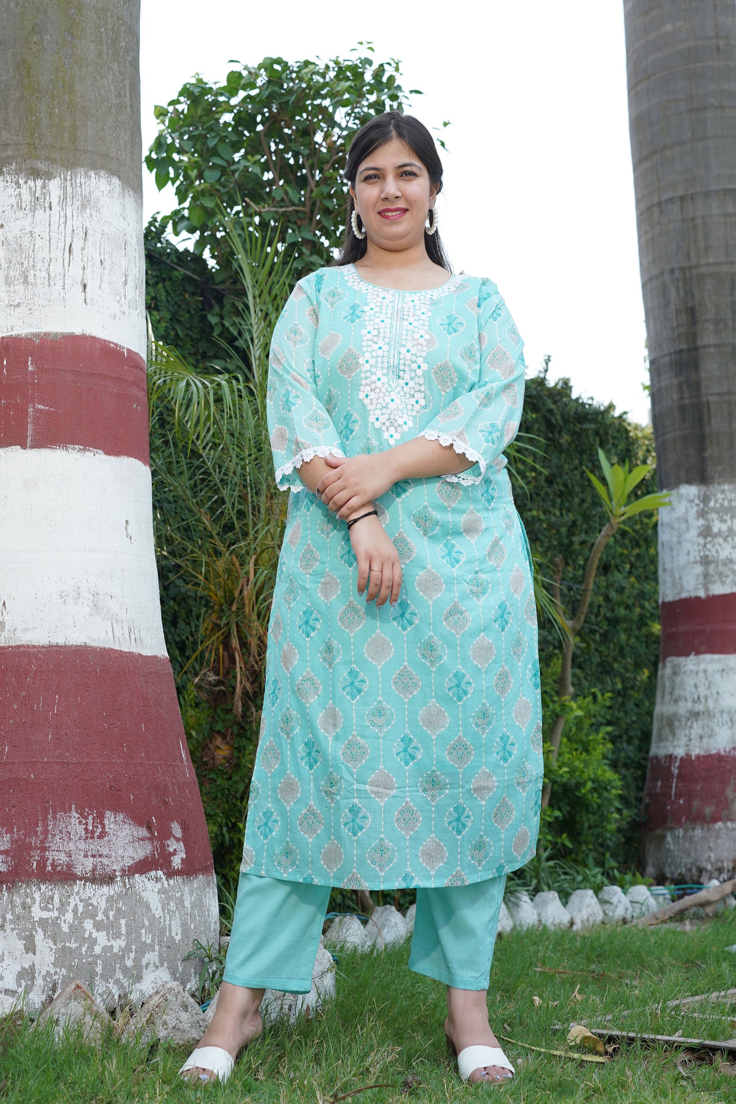 Gentle Breeze Mul Cotton Suit Set