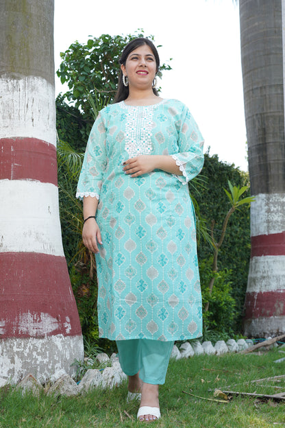 Gentle Breeze Mul Cotton Suit Set