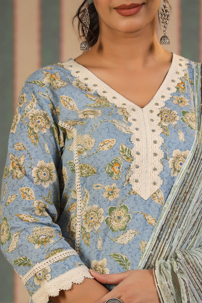 Cotton Kurta Sets With Dupatta