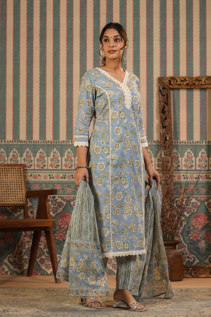 Cotton Kurta Sets With Dupatta