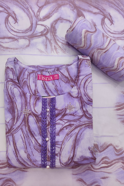 Lavender Cotton Suit Set