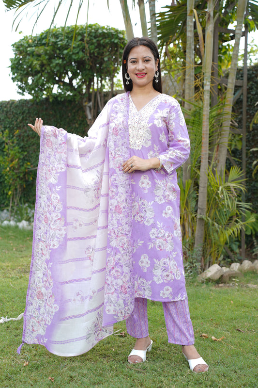 Lavender Suit Set