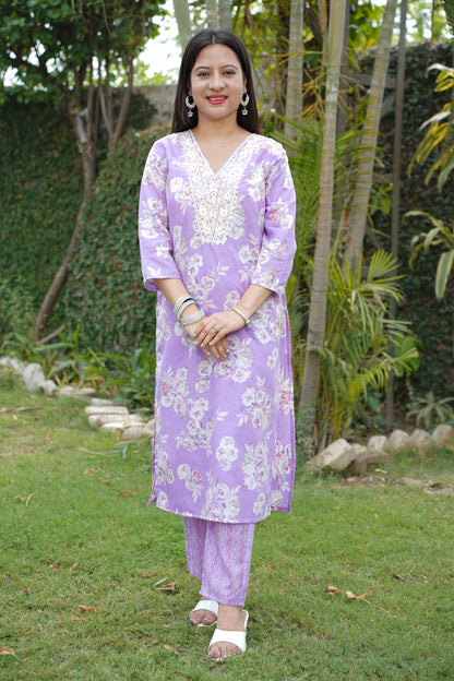 Lavender Suit Set