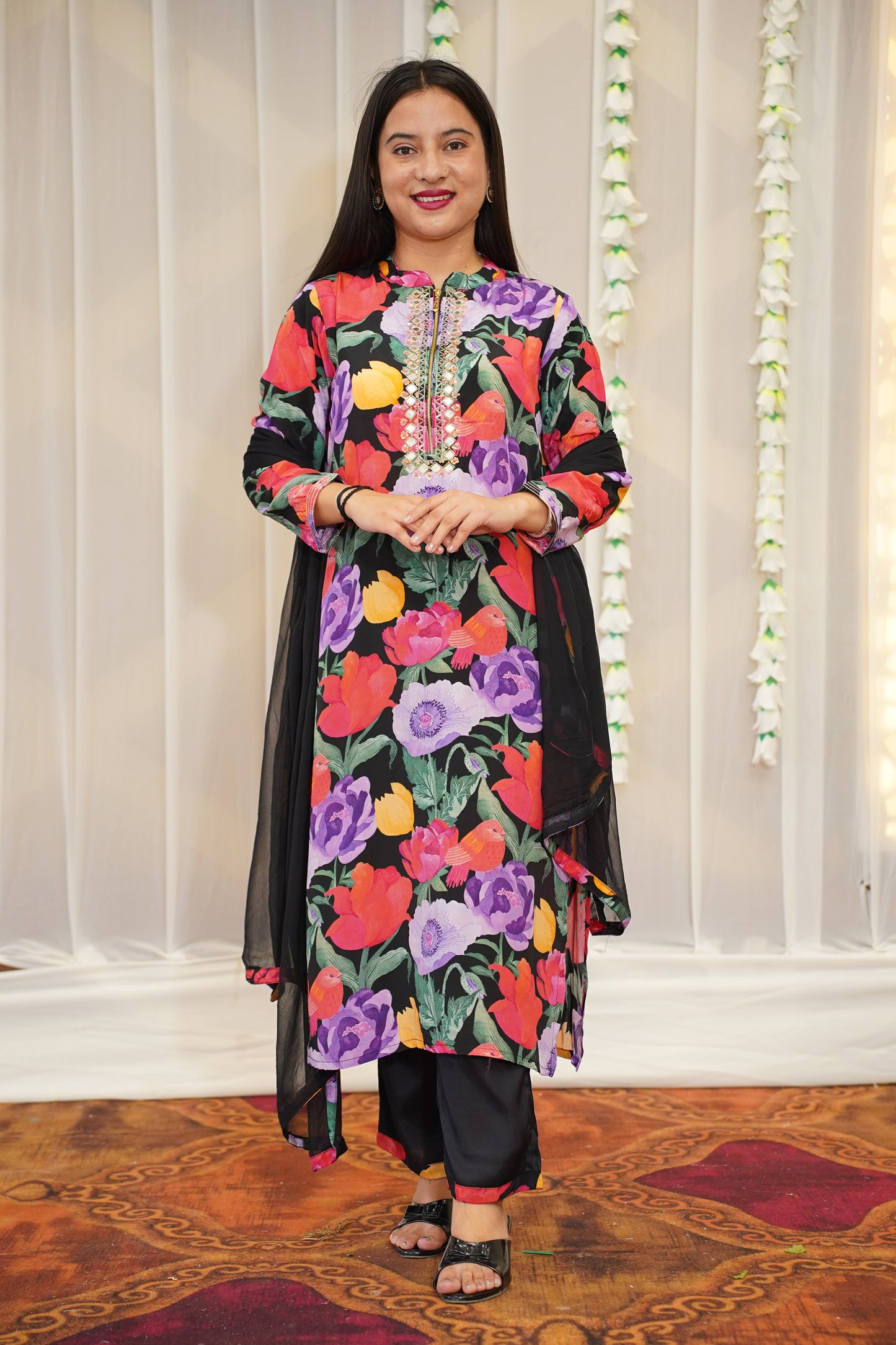 Midnight Floral Suit Set