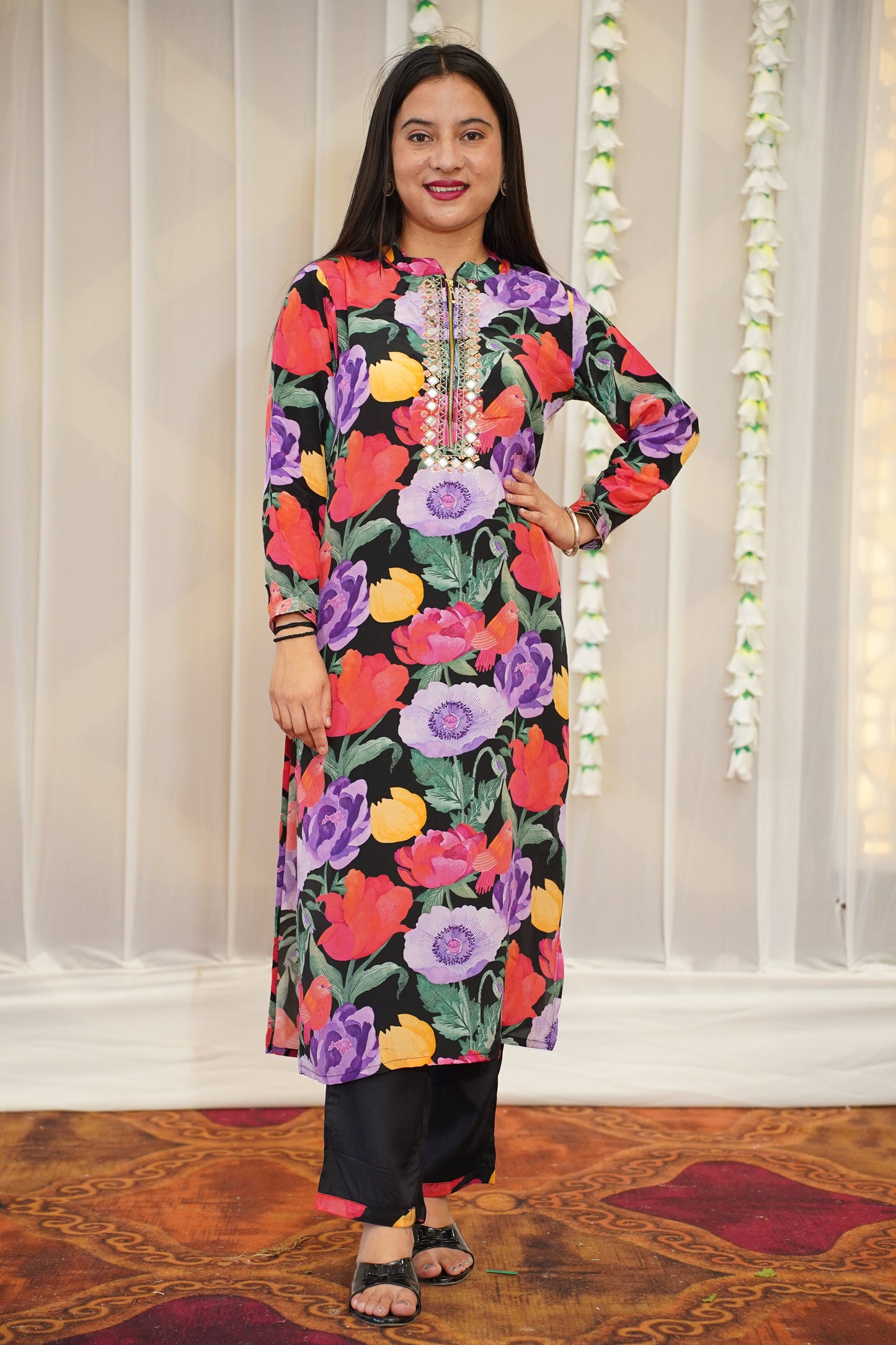 Midnight Floral Suit Set