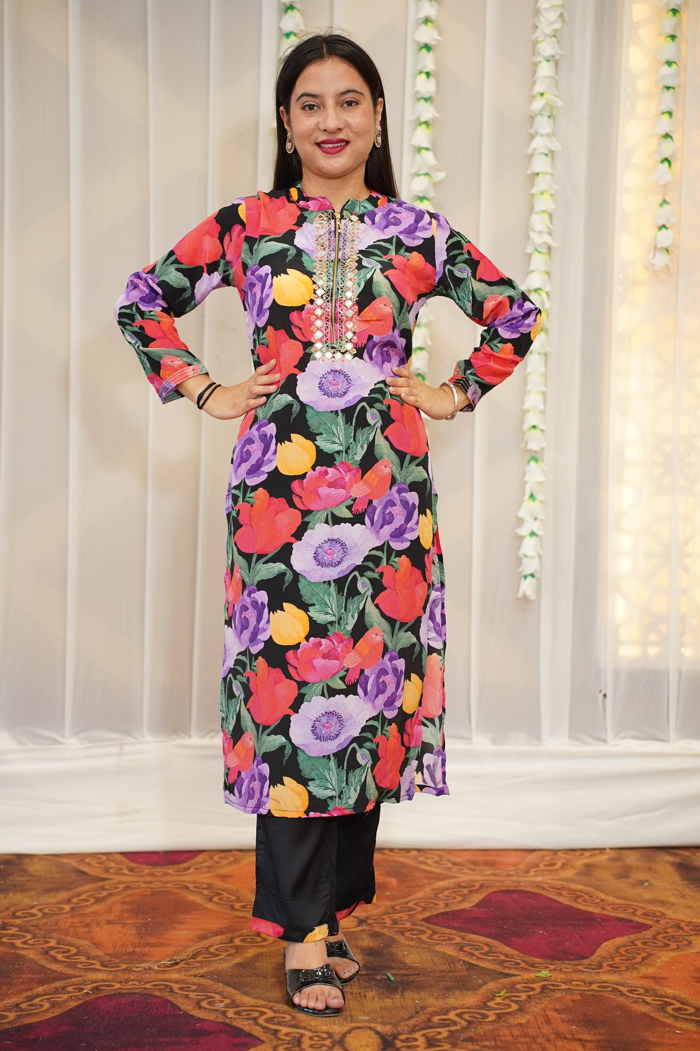 Midnight Floral Suit Set