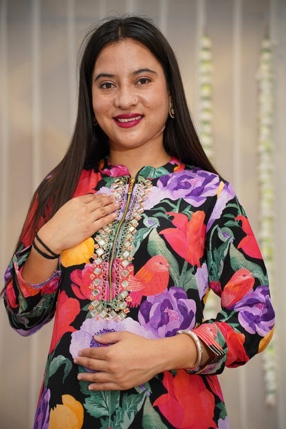 Midnight Floral Suit Set