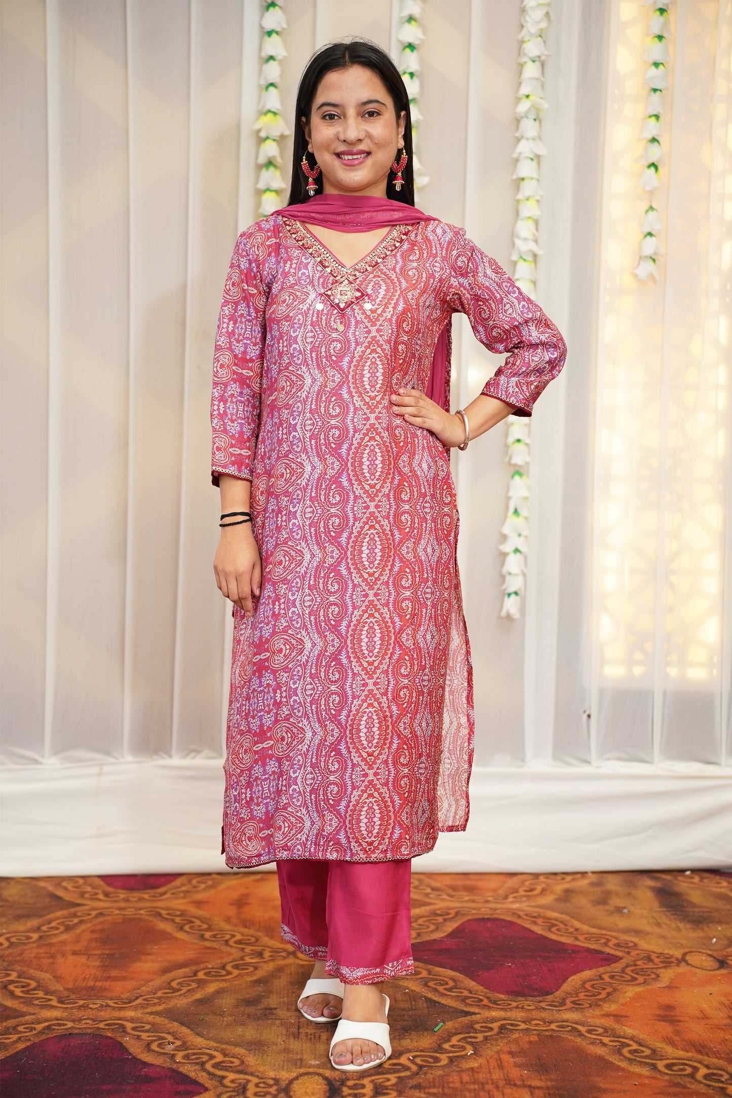 Soft Onion Muslin Suit Set
