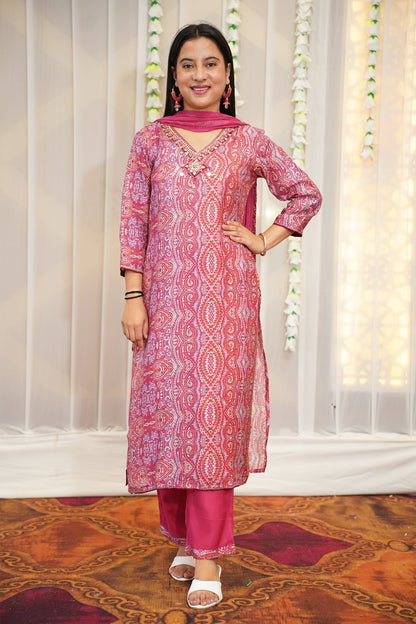 Soft Onion Muslin Suit Set