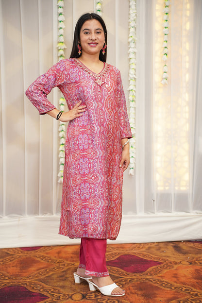 Soft Onion Muslin Suit Set