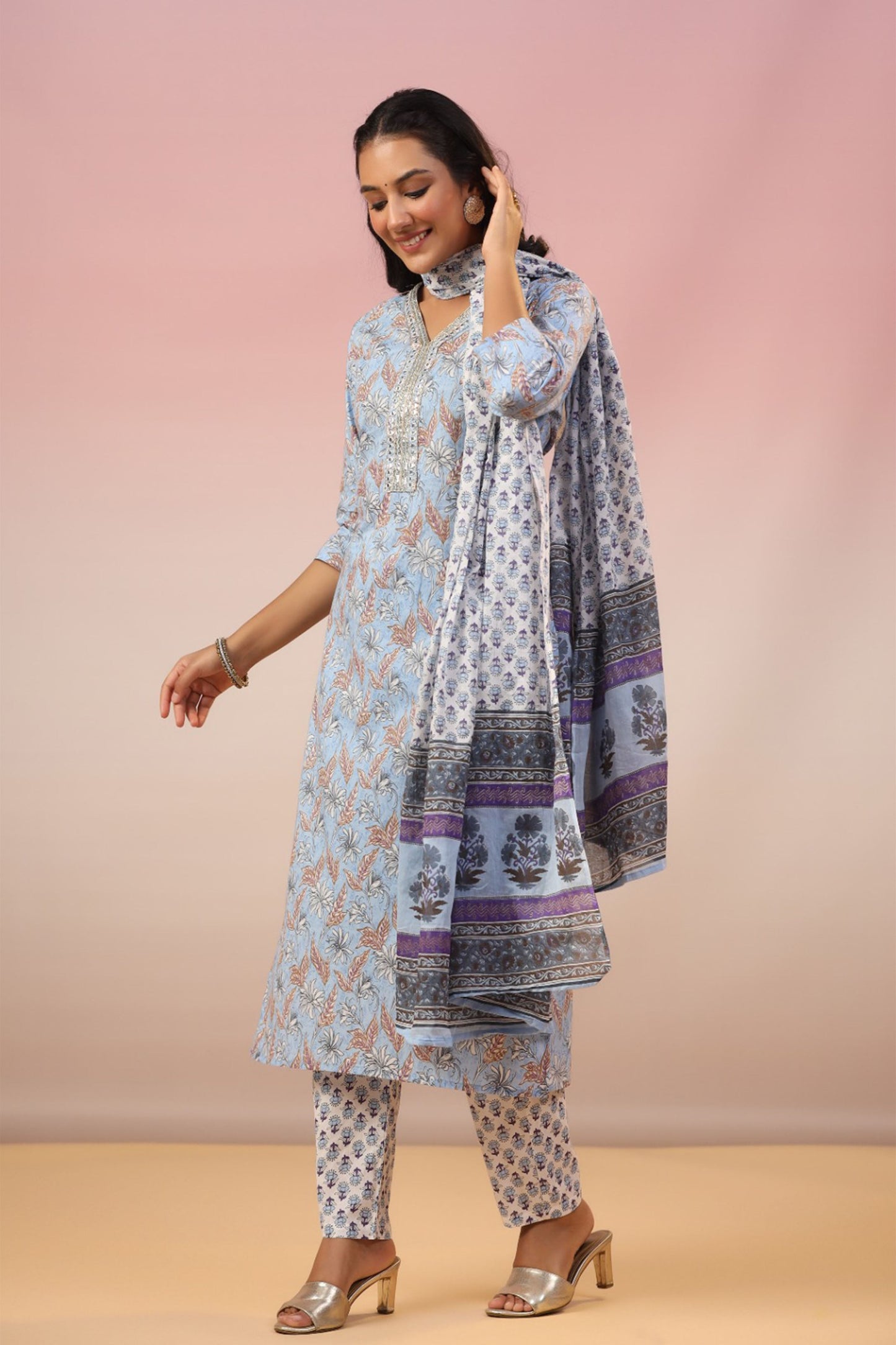 Cotton Kurta Sets With Dupatta